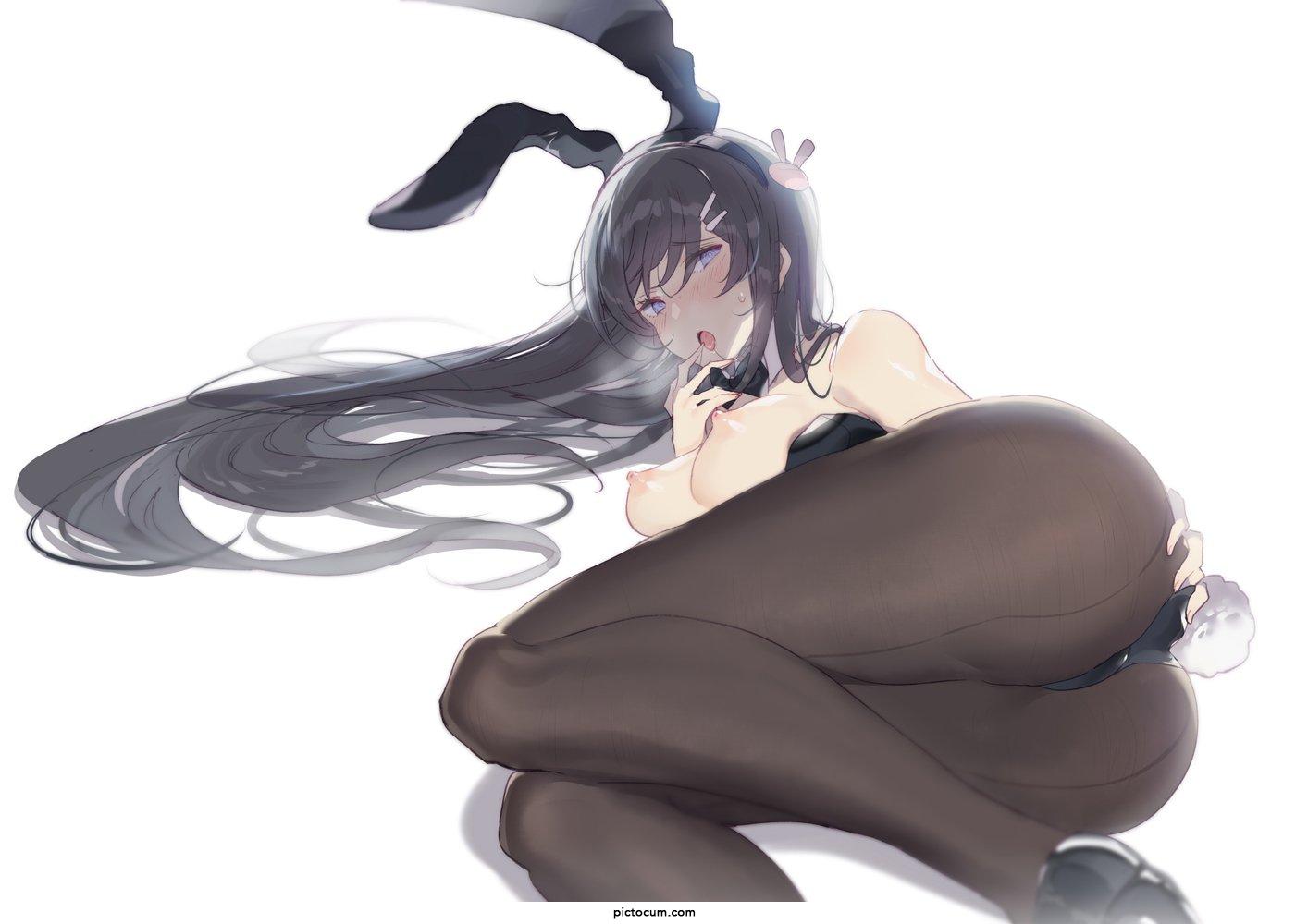 Mai Sakurajima is being such a naughty girl