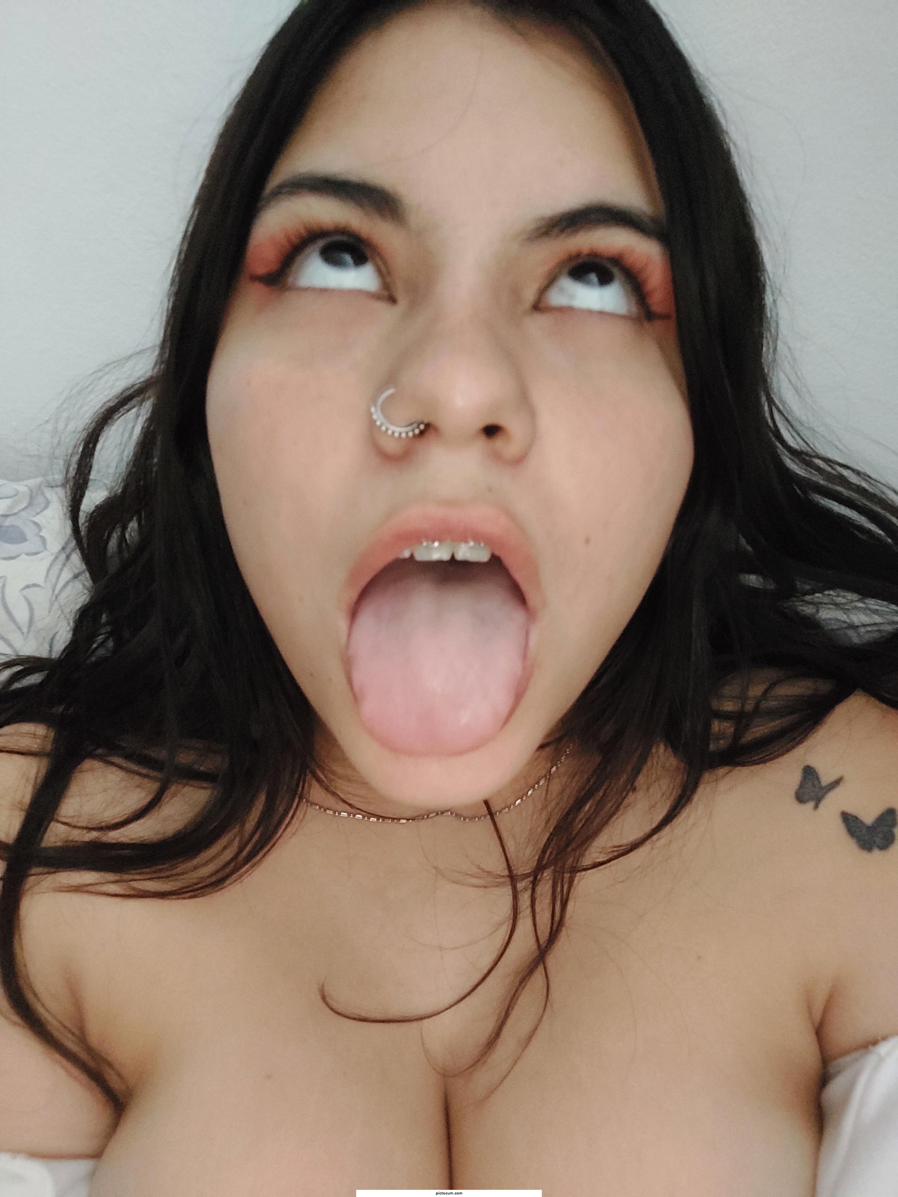 Wanna cum in my mouth babe?🤭
