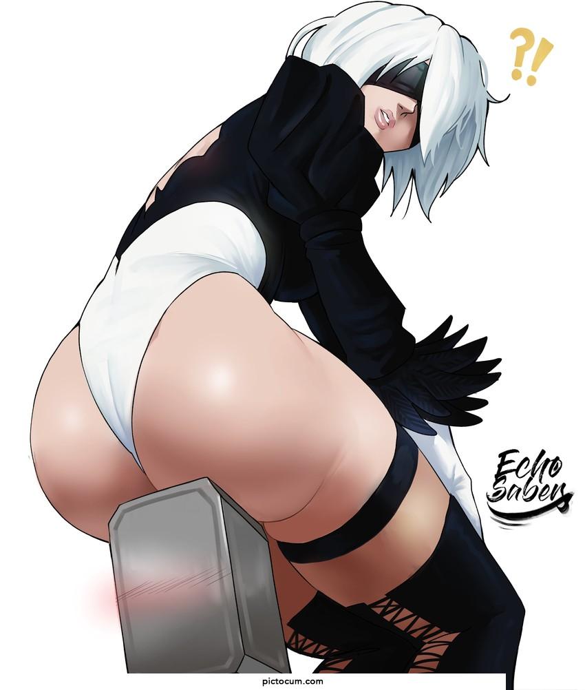 2B sitting on pod