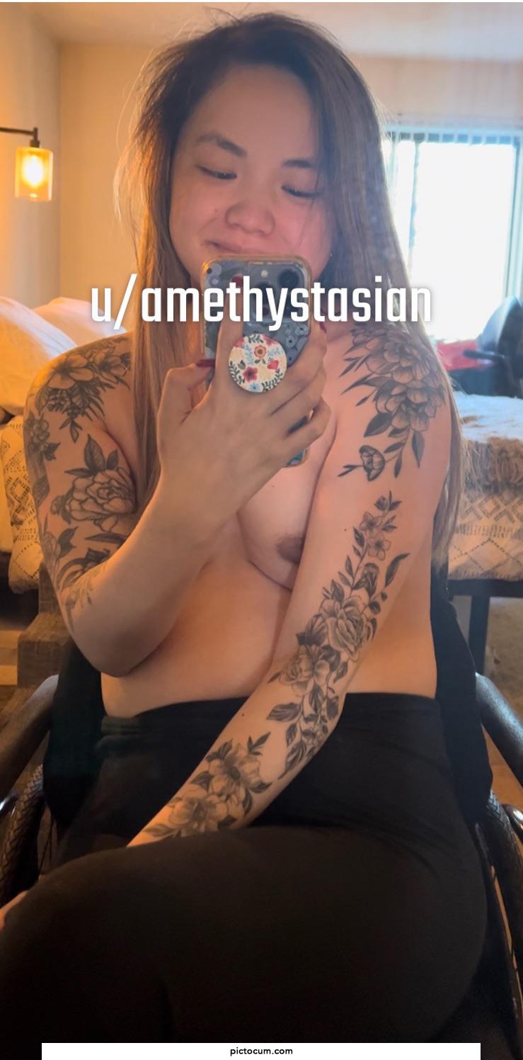 Just in case you’ve never seen a tatted disabled Asian girl