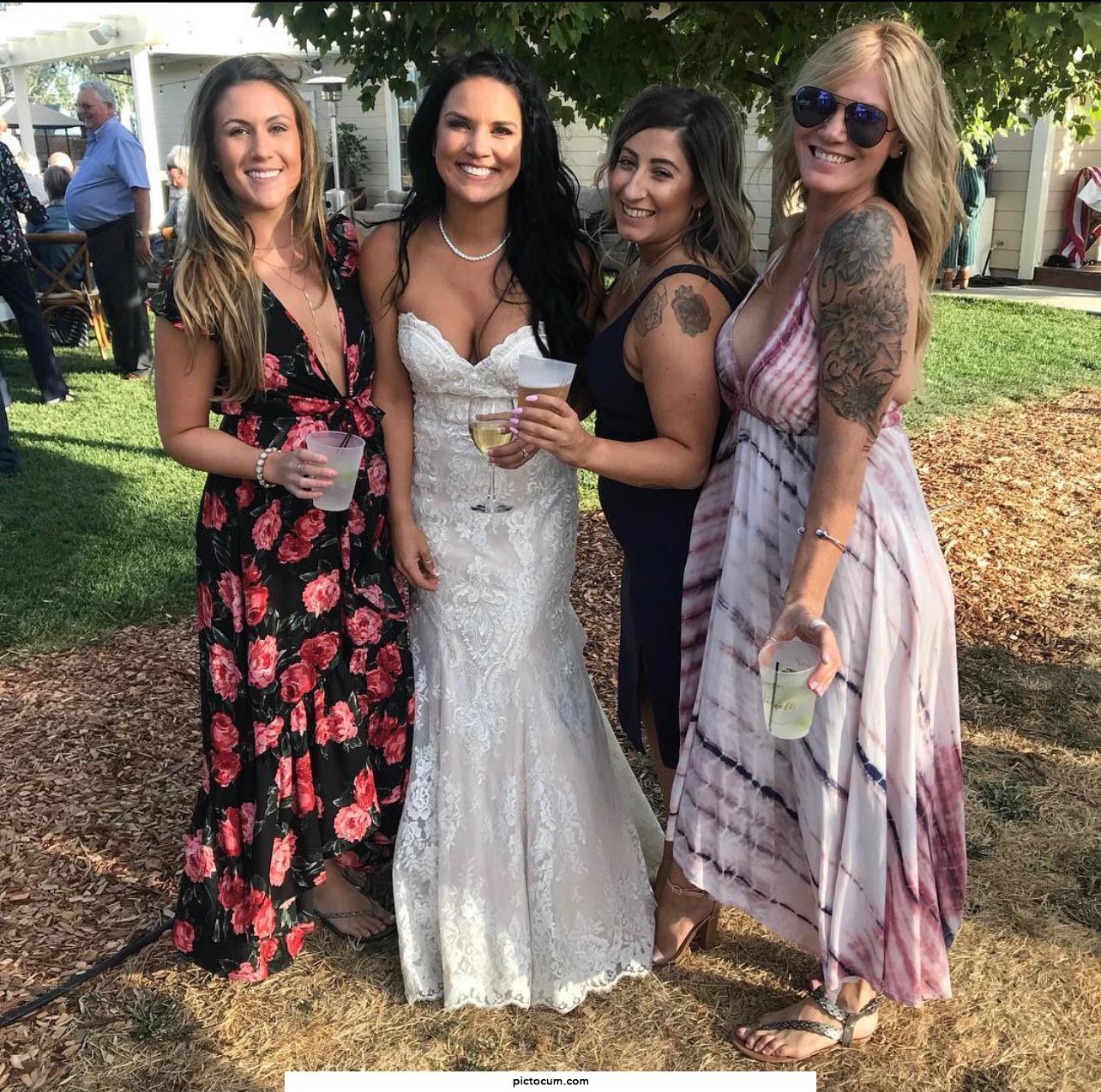 My MILF cousin looks sexy as fuck in her wedding dress. Such a bimbo!