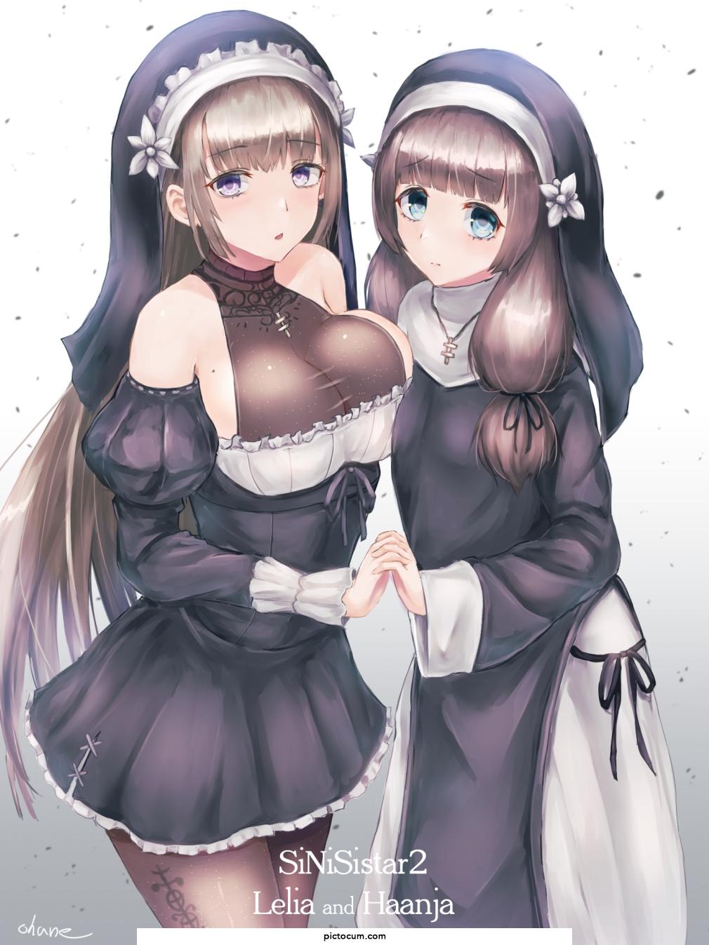 Lelia and Haanja Nuns Taking Comfort In One Another