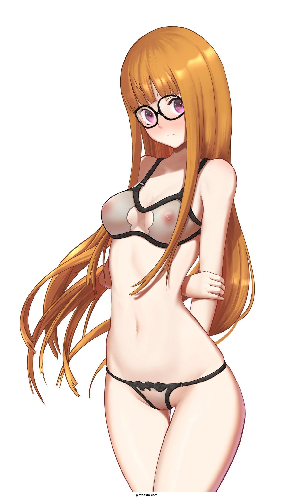 College Student Futaba in a Sheer Bikini