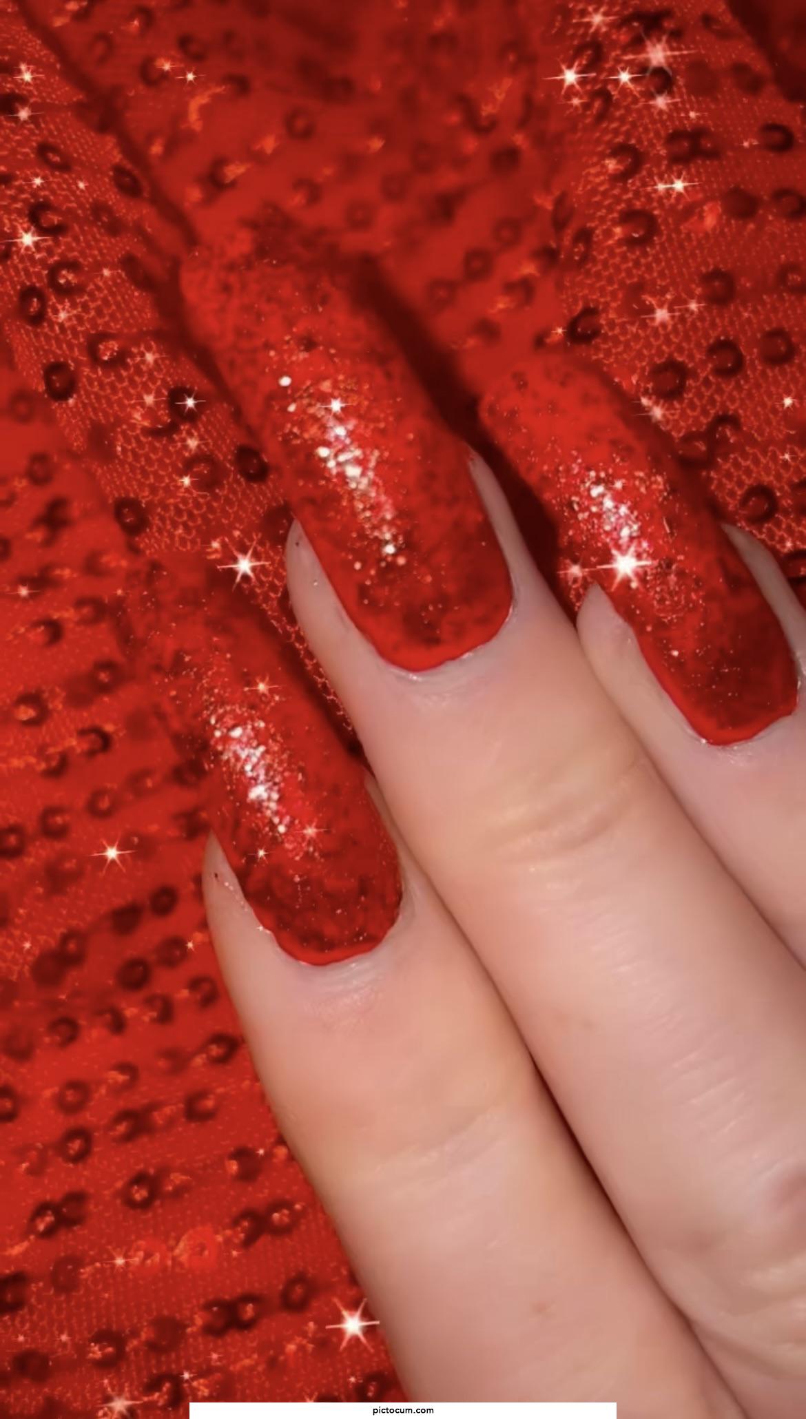 Long acrylic nails