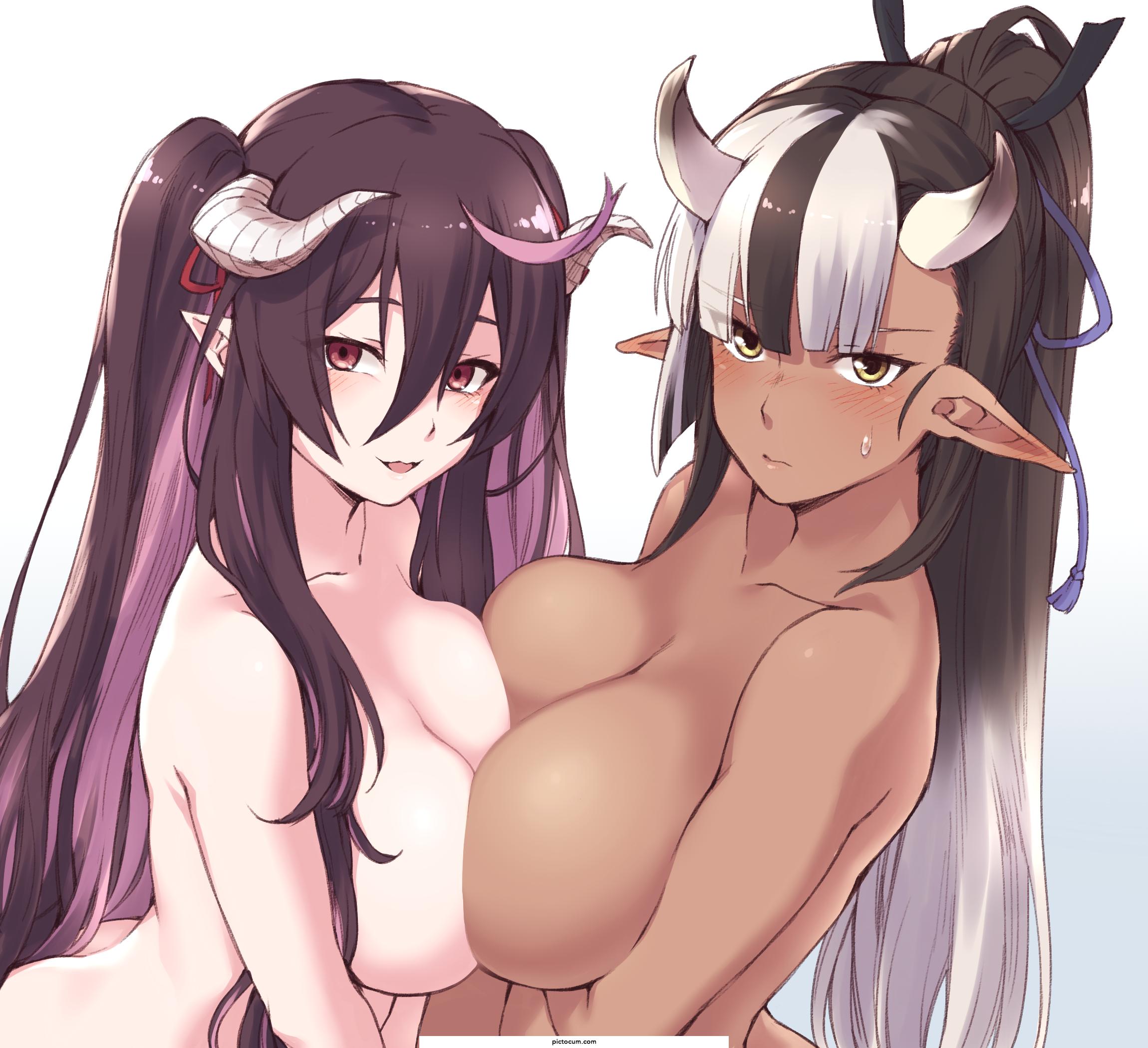 Devilish Demon Girl And Cow-Like Demon Girl
