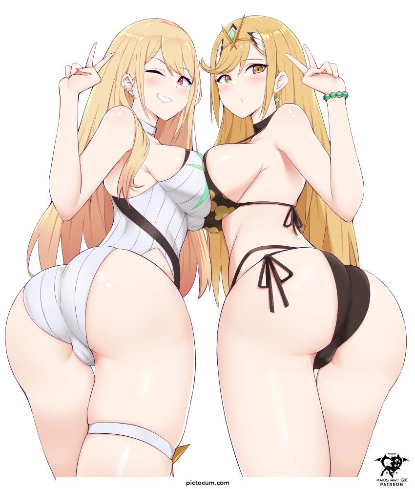 Marin and Mythra Outfit Swap