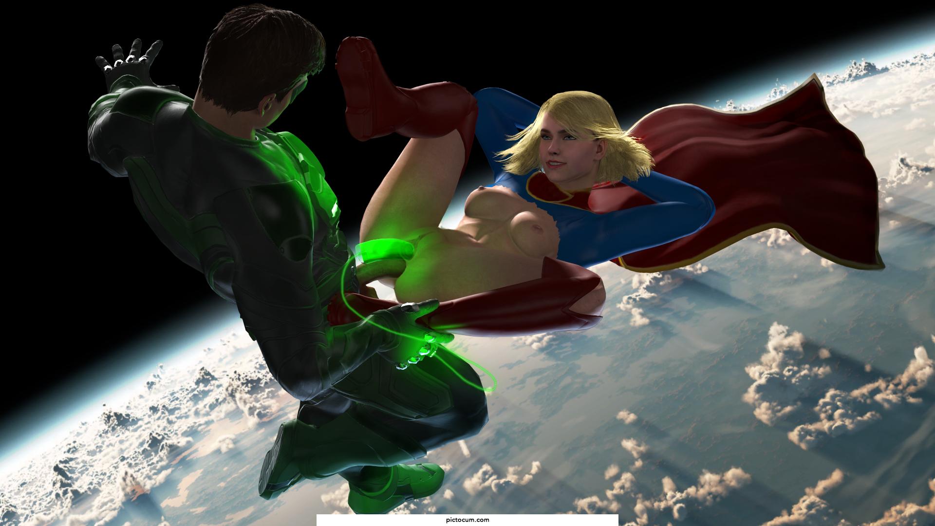 Supergirl and Green Lantern