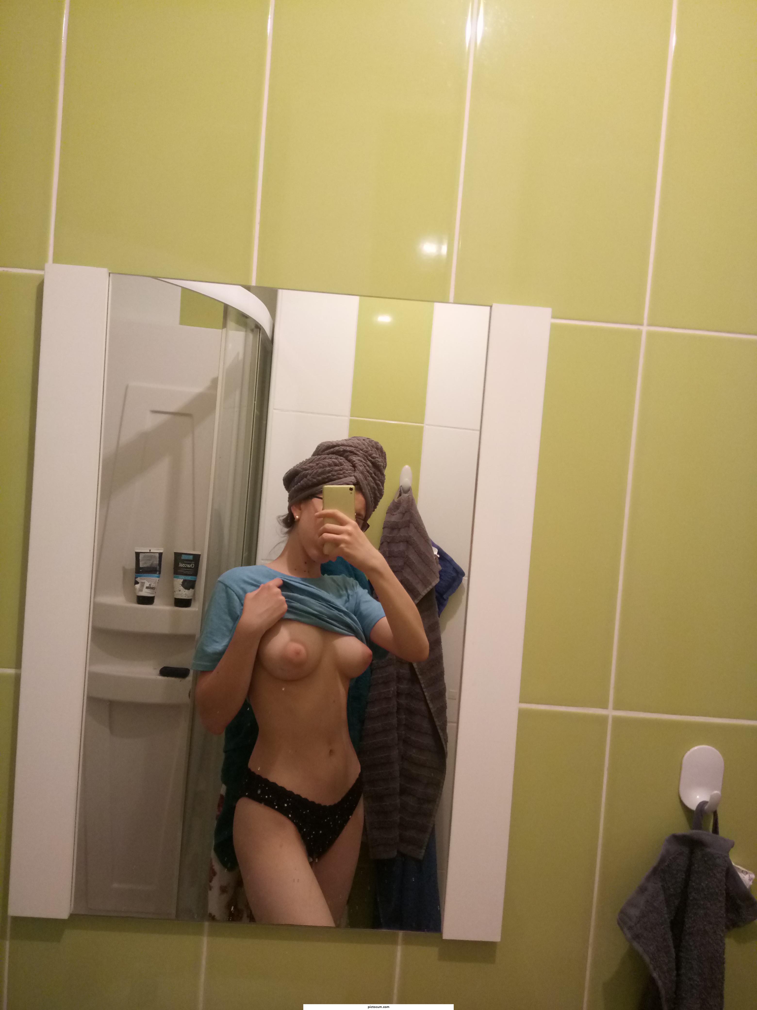 Out of shower and ready for a good dick. would you fuck me?