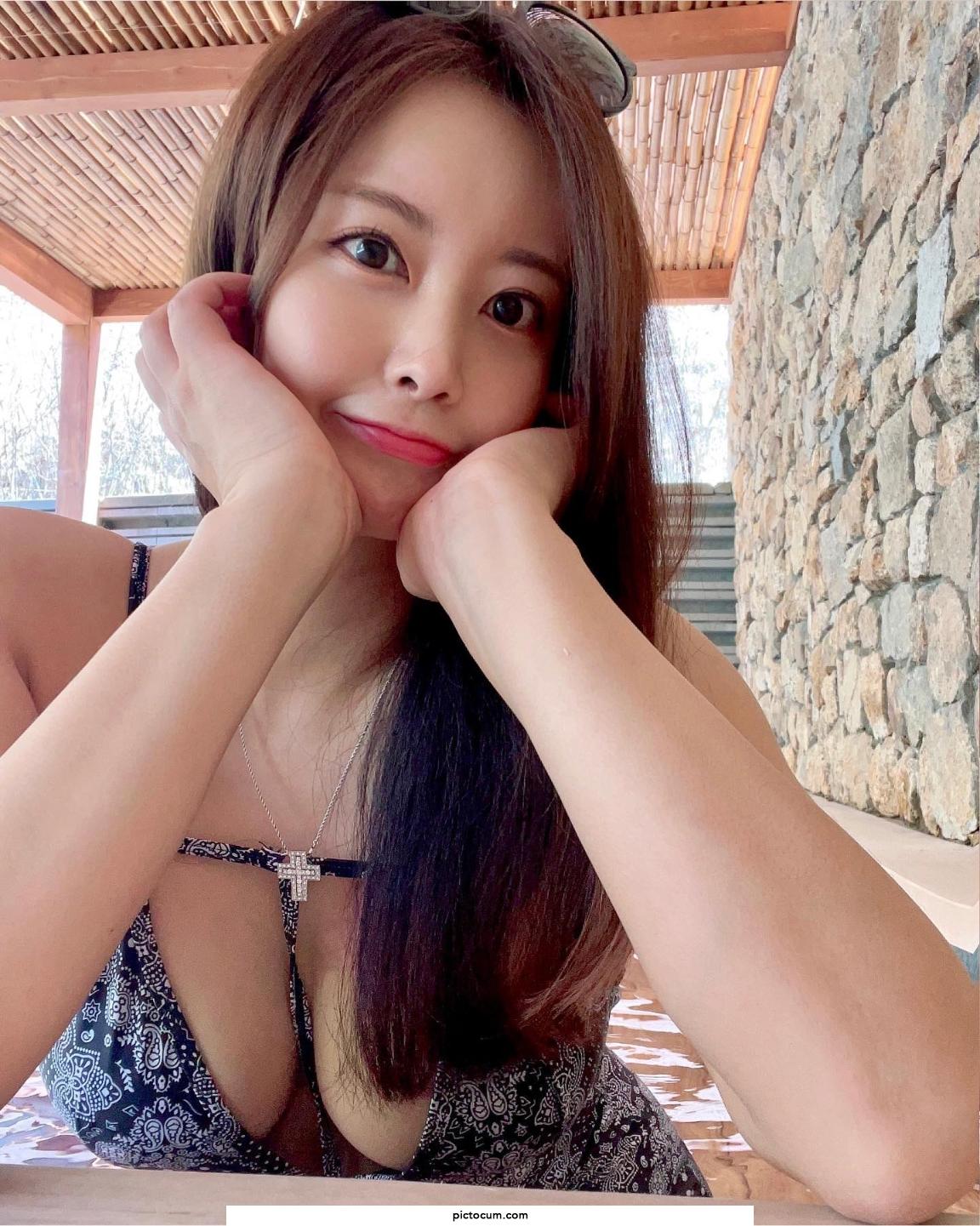 Acting cute