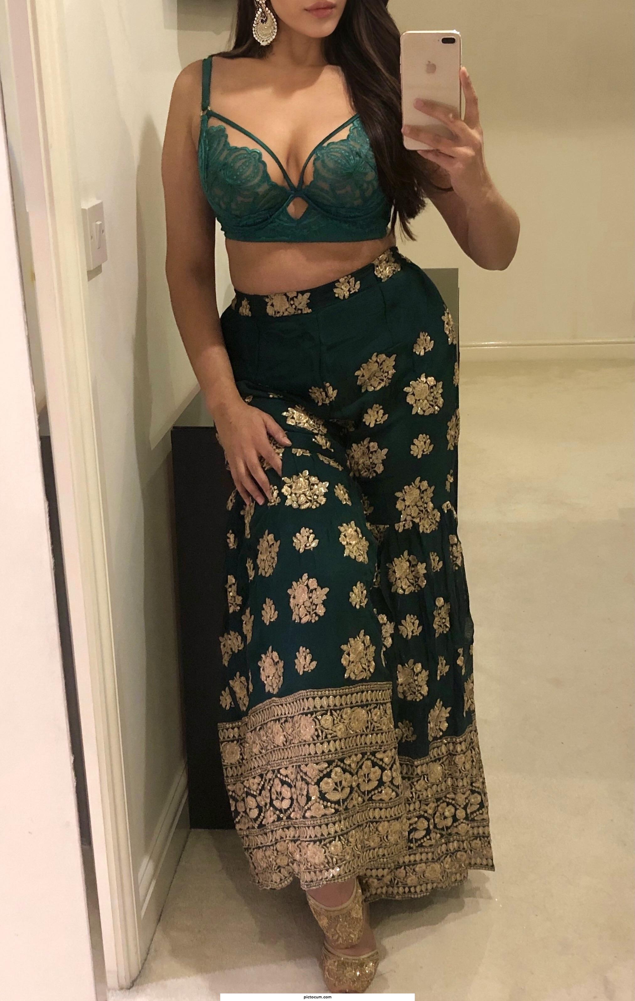 The hottest outfits are worn to be taken off...😈 British Punjabi Indian