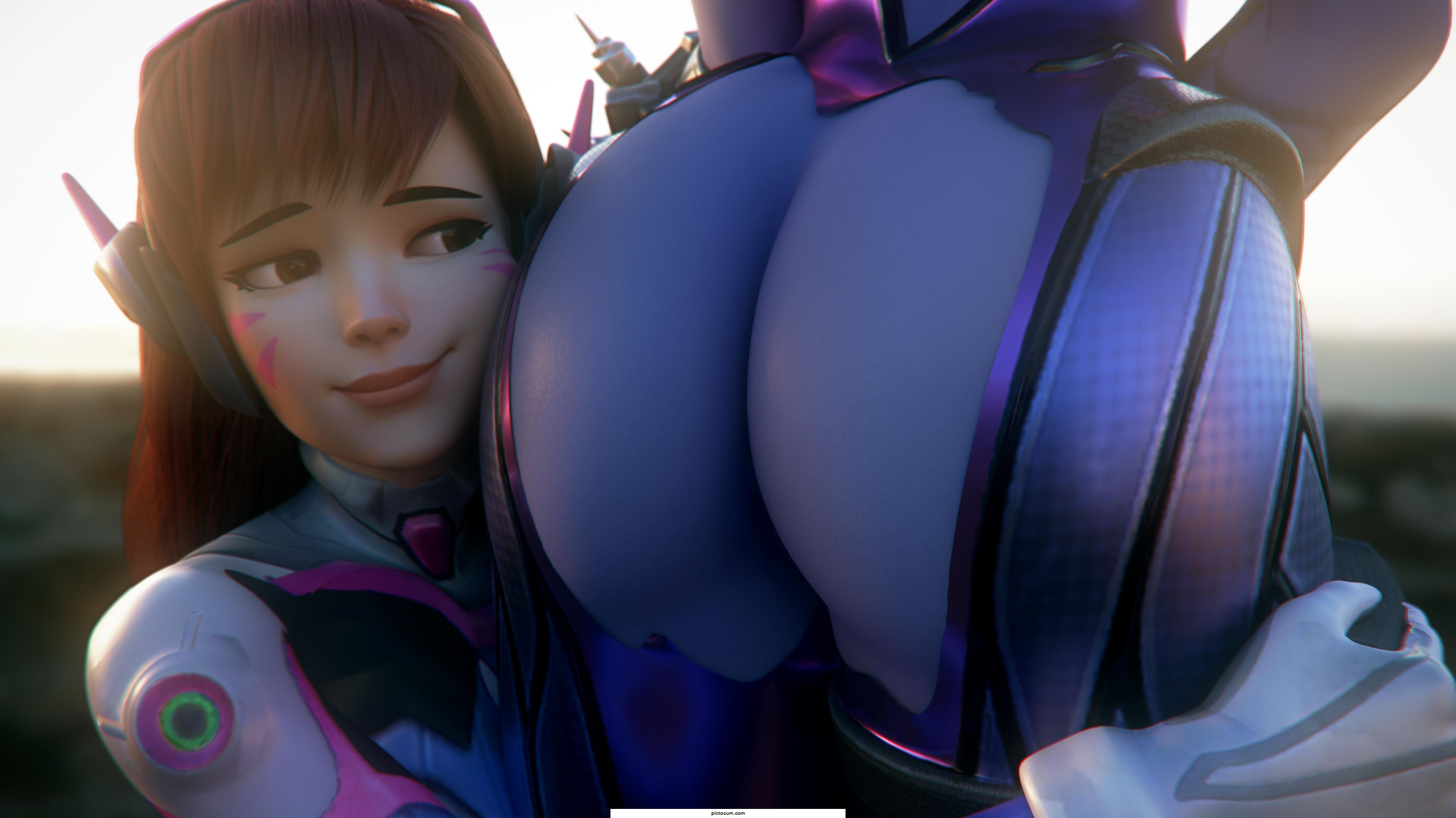 Dva facial expression to widowmaker thicc ass