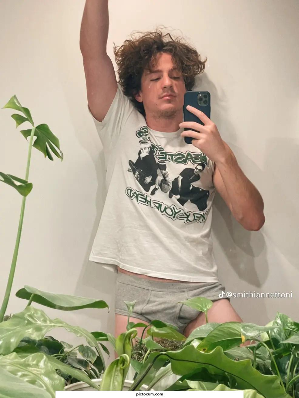 Charlie puts bulge