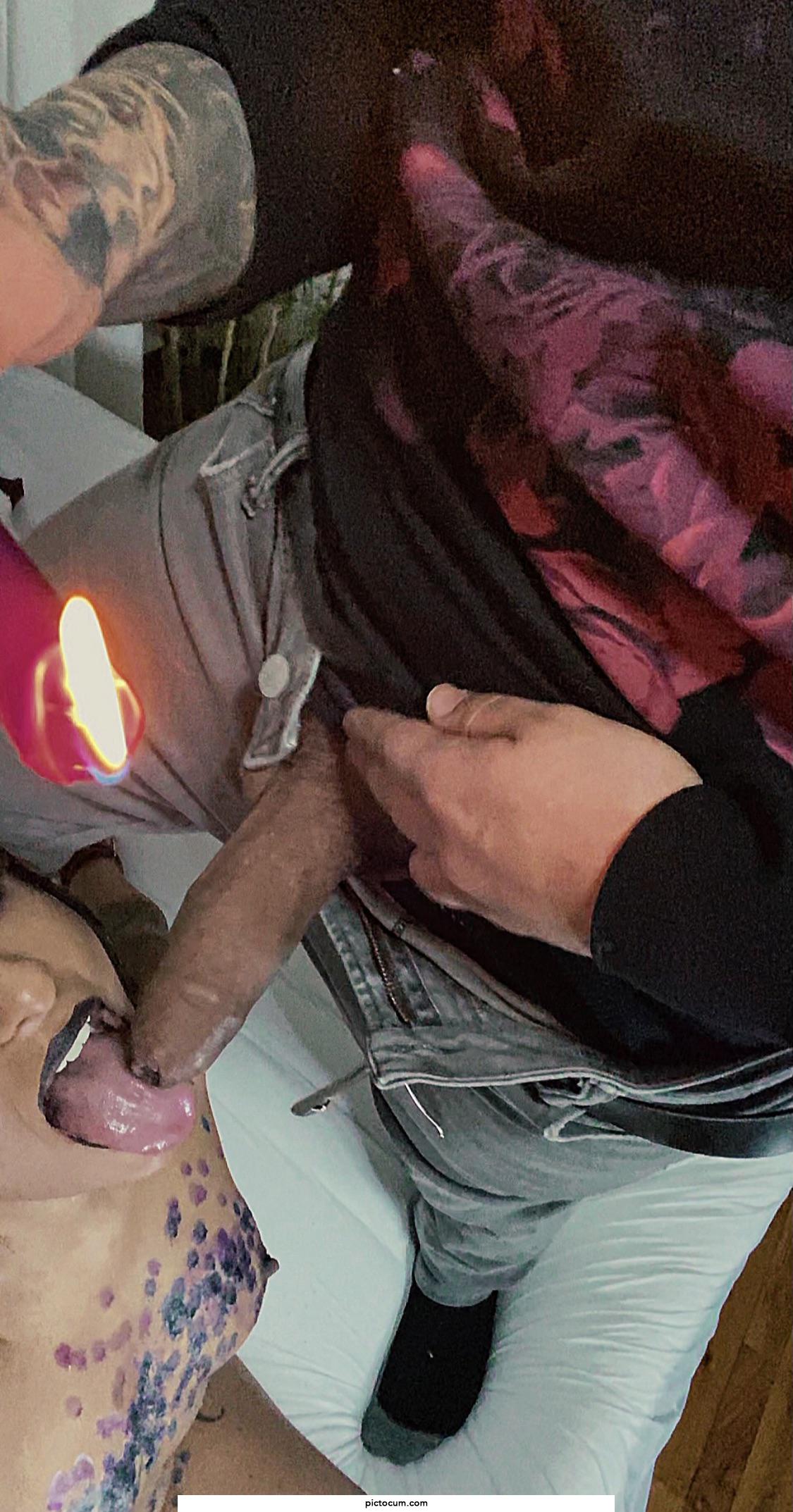 Candles and cock sucking OC