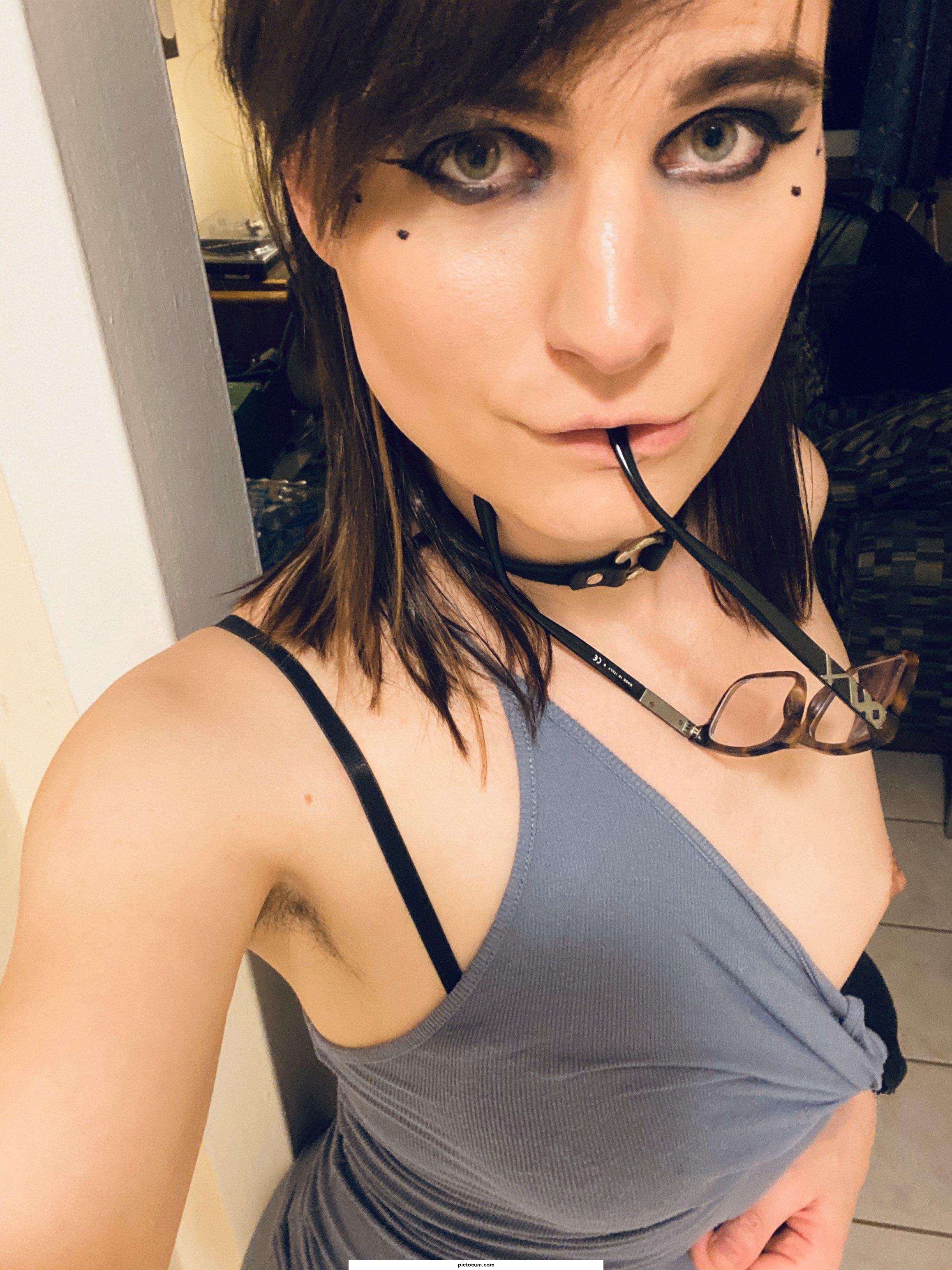 Daddy.. will you facefuck me now? I did my make up the way you like it and I... well I tried to put on your favorite dress...
