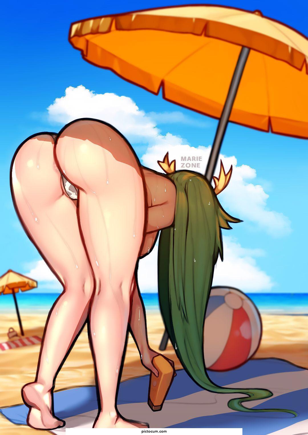 Palutena bending her fine ass over nice and slowly