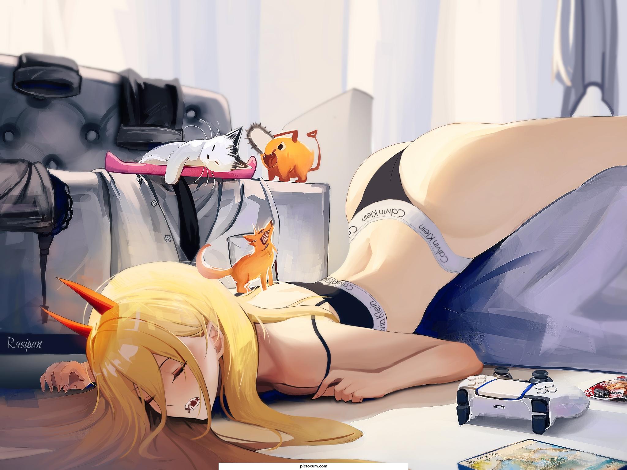 Power fell asleep while gaming