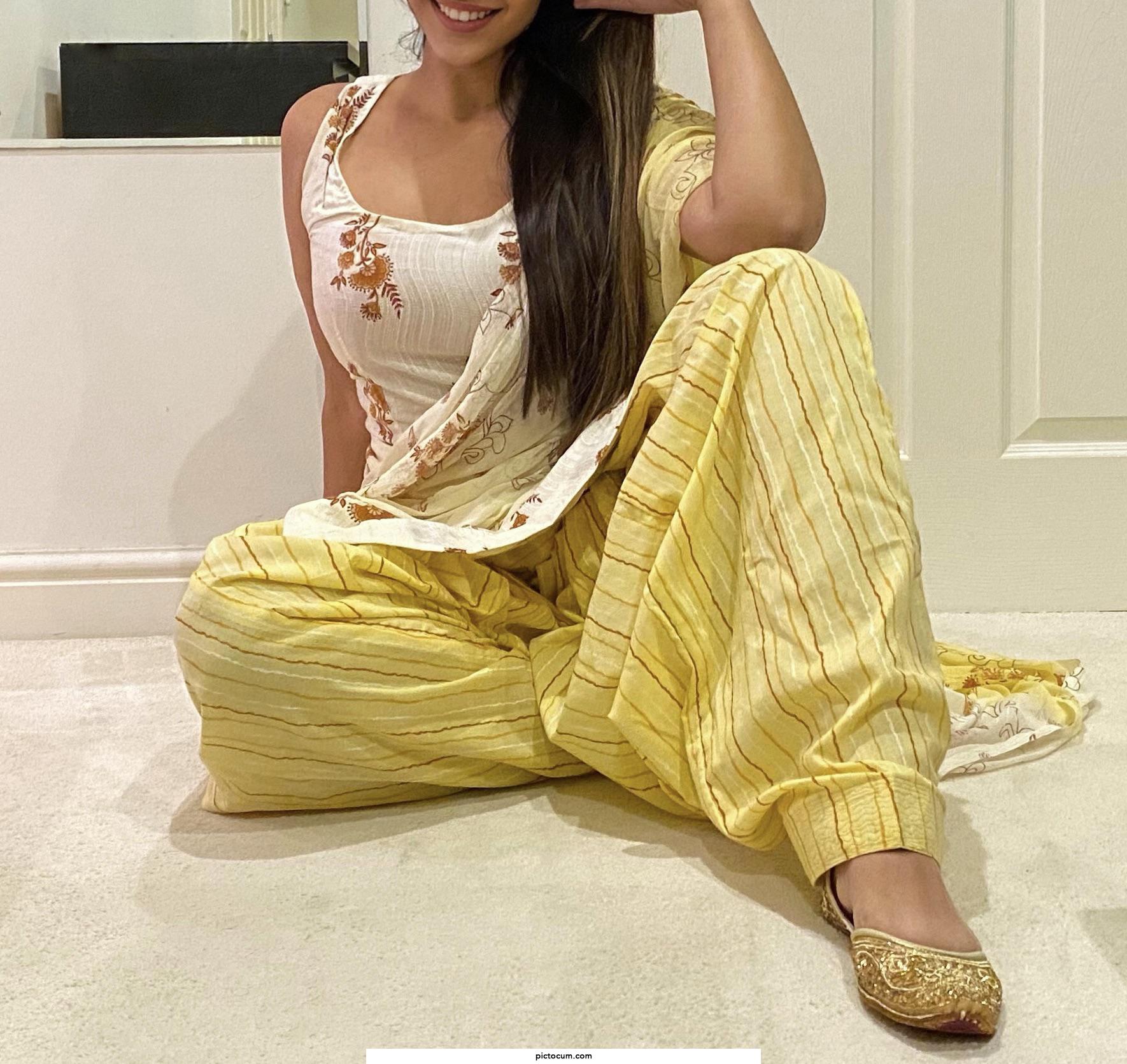 Never underestimate a girl in a yellow dress...💛 British Punjabi Indian