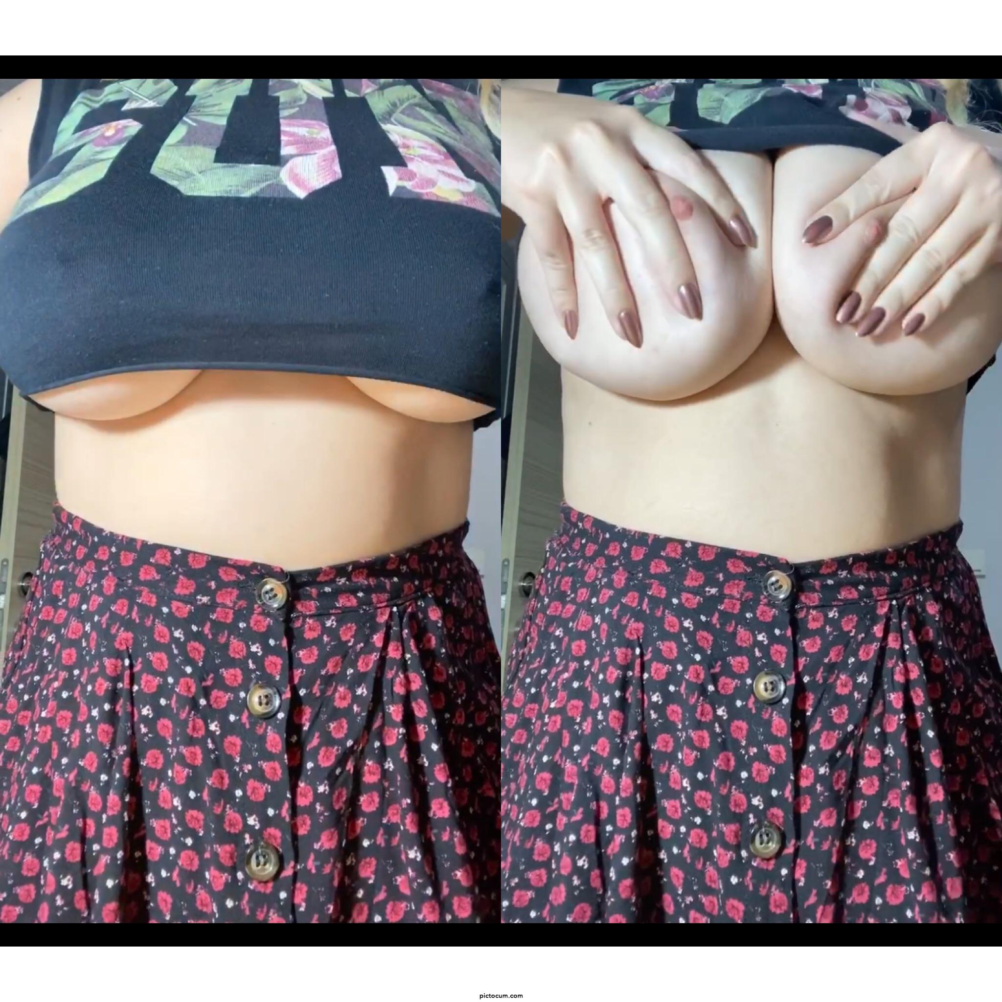 My big tits wants a big dick! 🍆