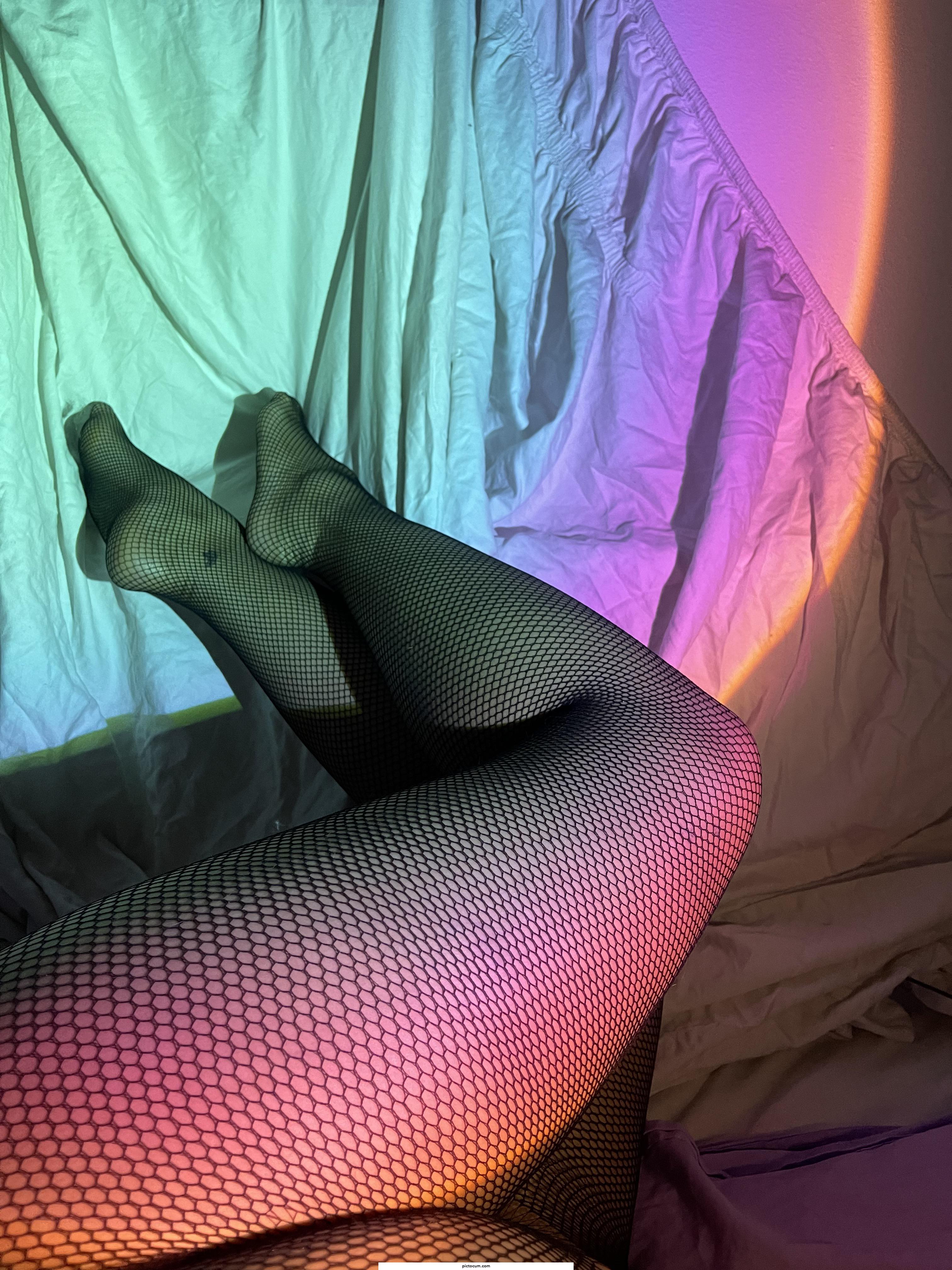 what do you think about thick thighs in fishnets?