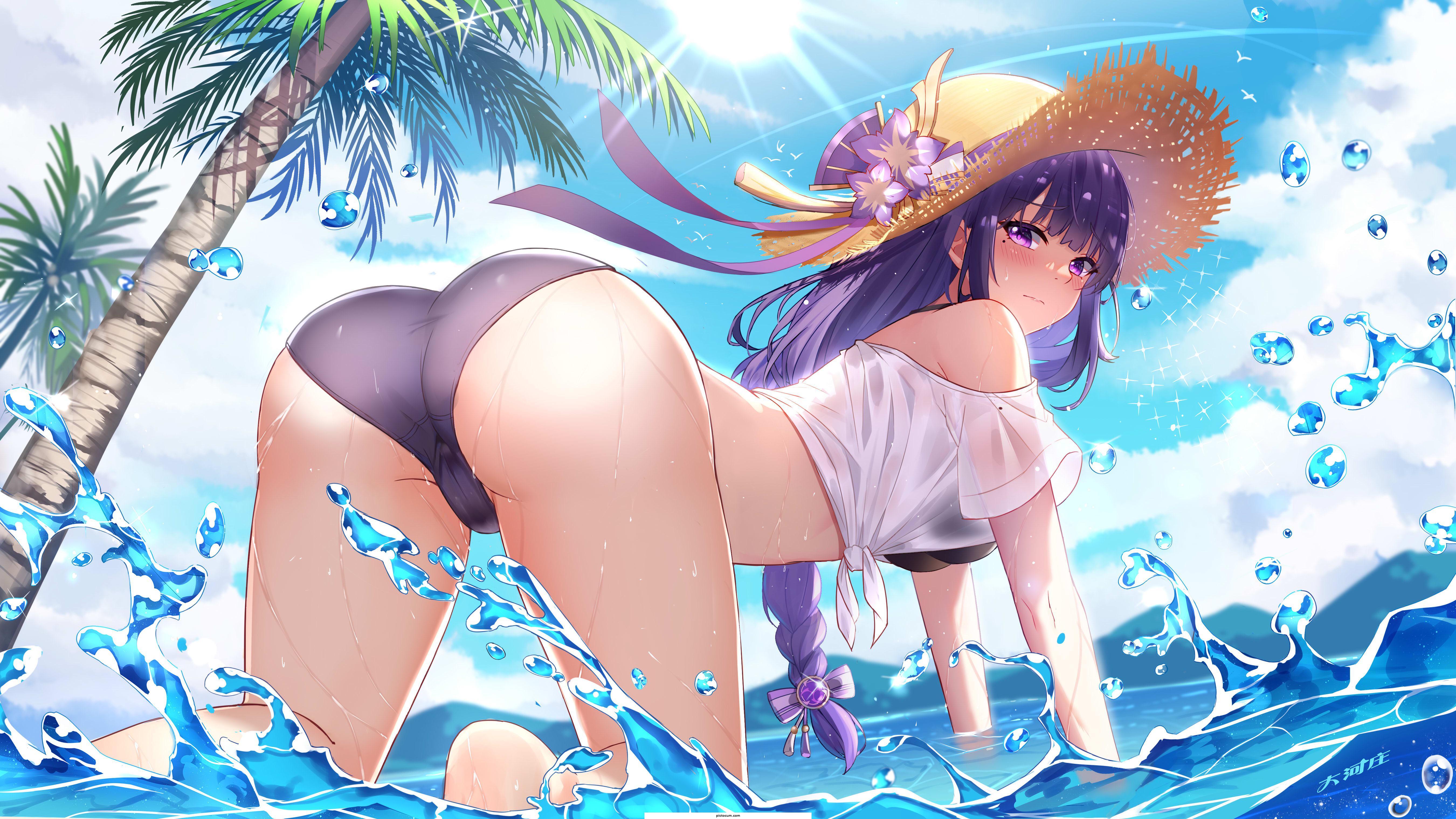 Raiden at the beach