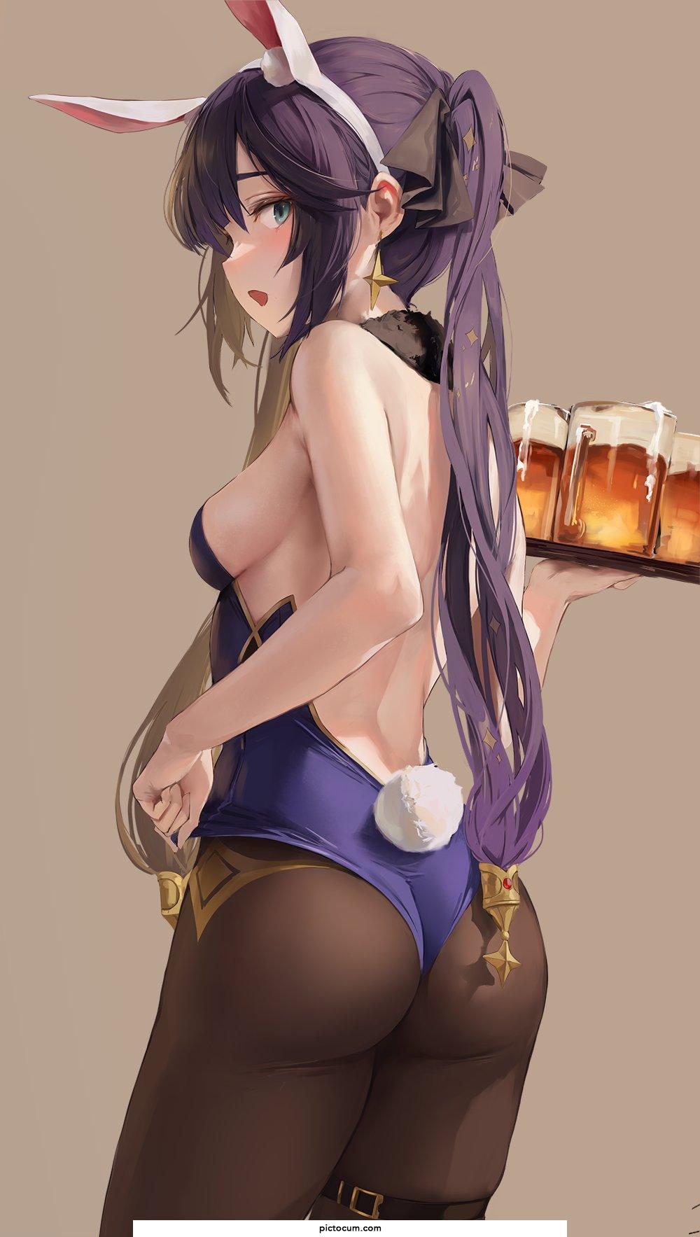 Mona Serving Beers