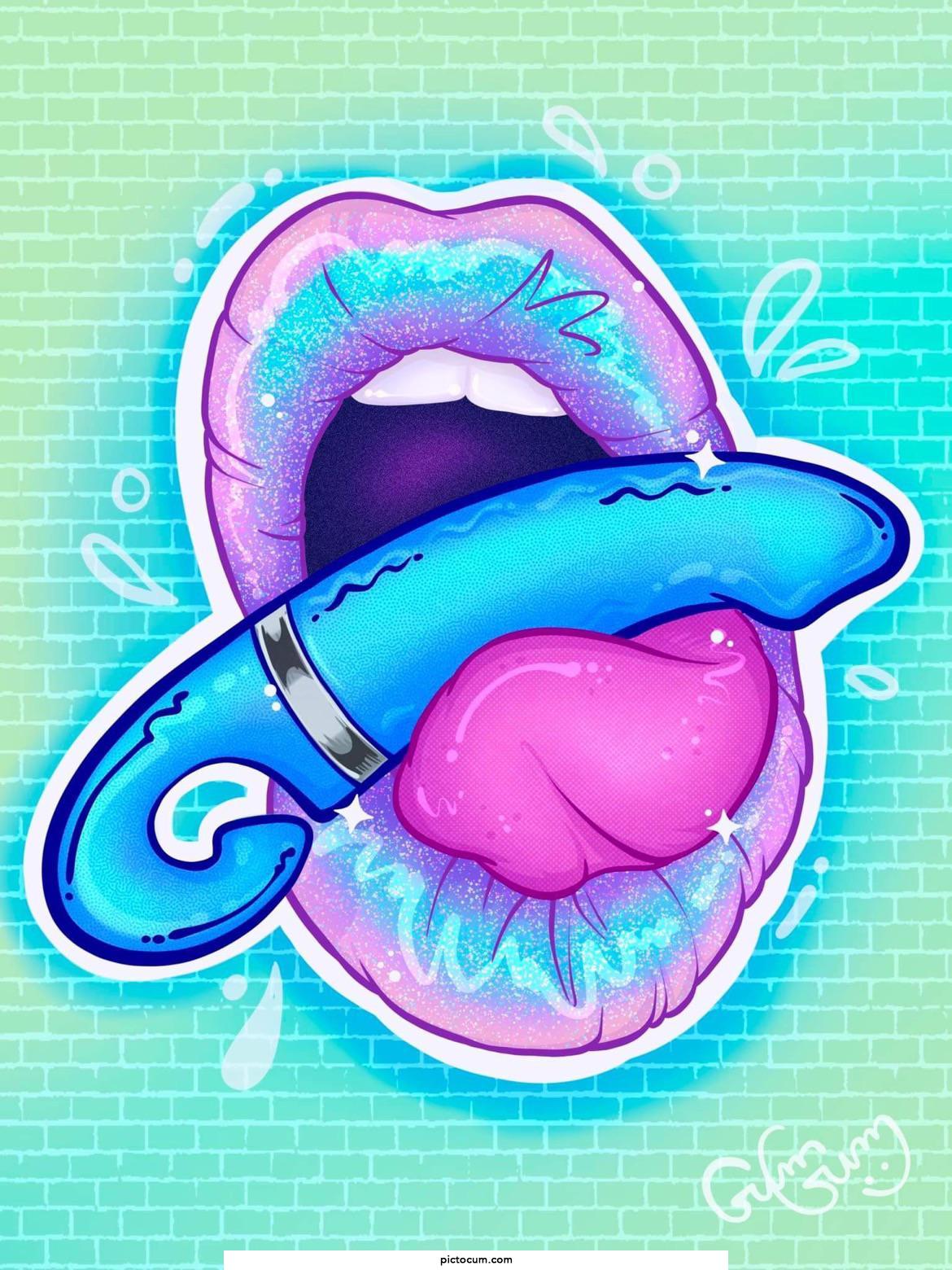 I've had some fun with this sticker/y kind if NSFW illustration. Makes me think - would you purchase stickers of this kind?