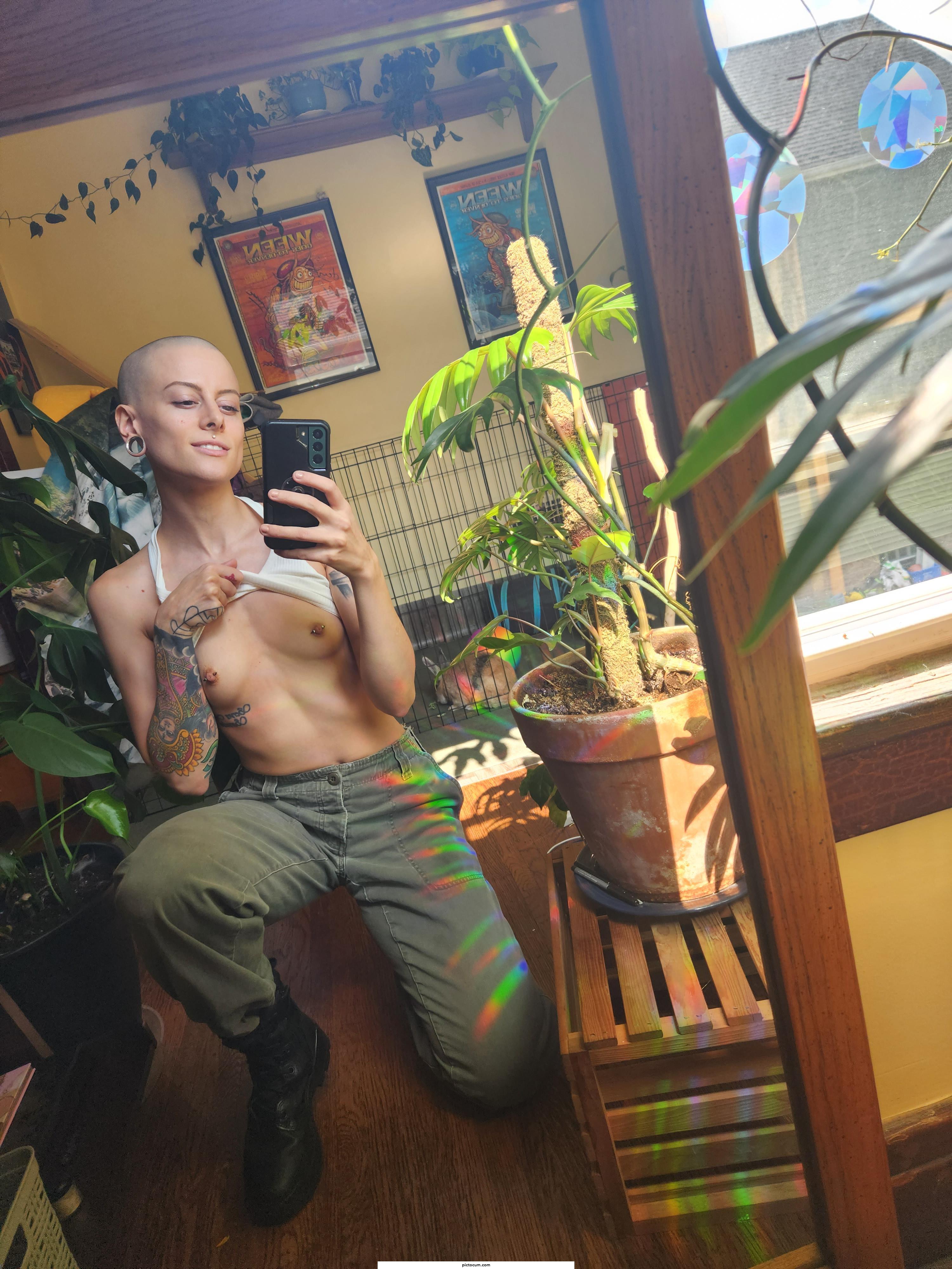 just thinking about what to tattoo on my head...and sex...
