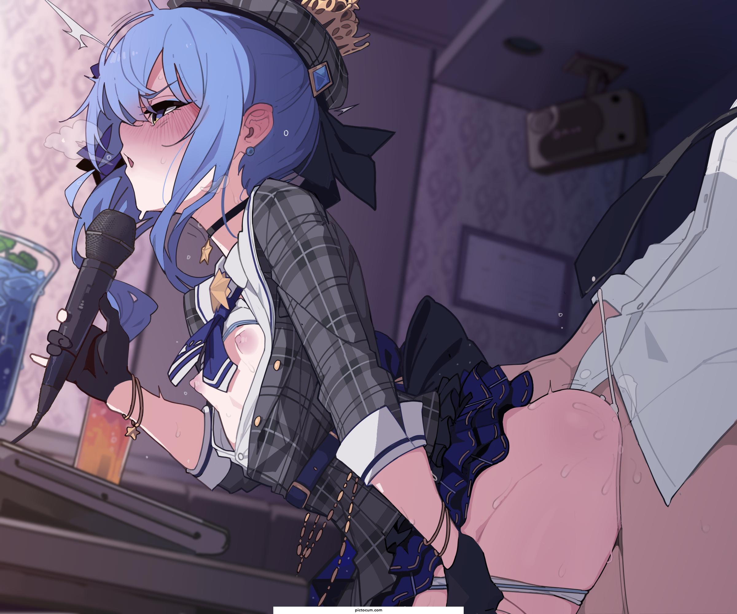 Suisei fucked in the studio.