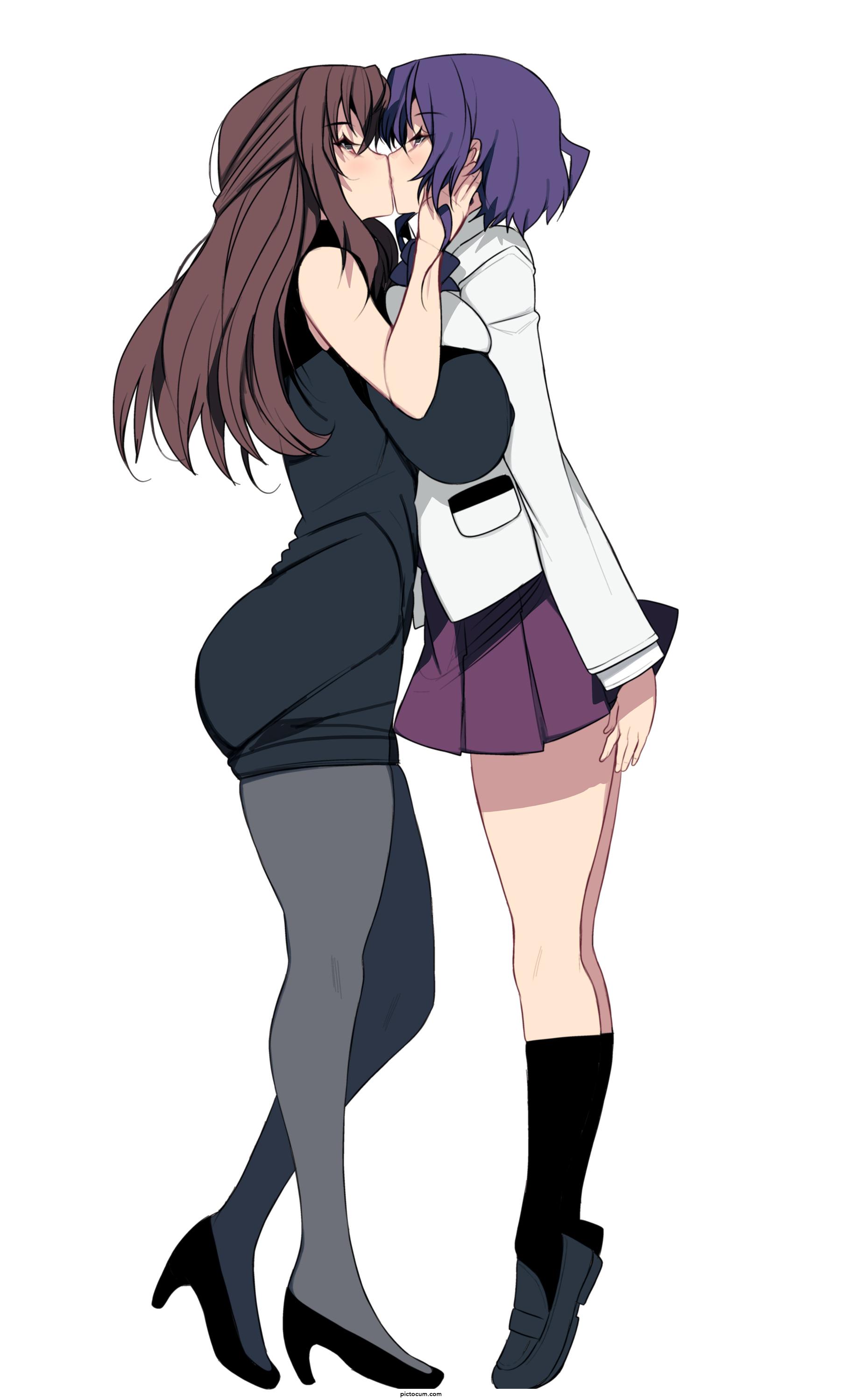Michiru And Megumi Tippy Toes Kiss