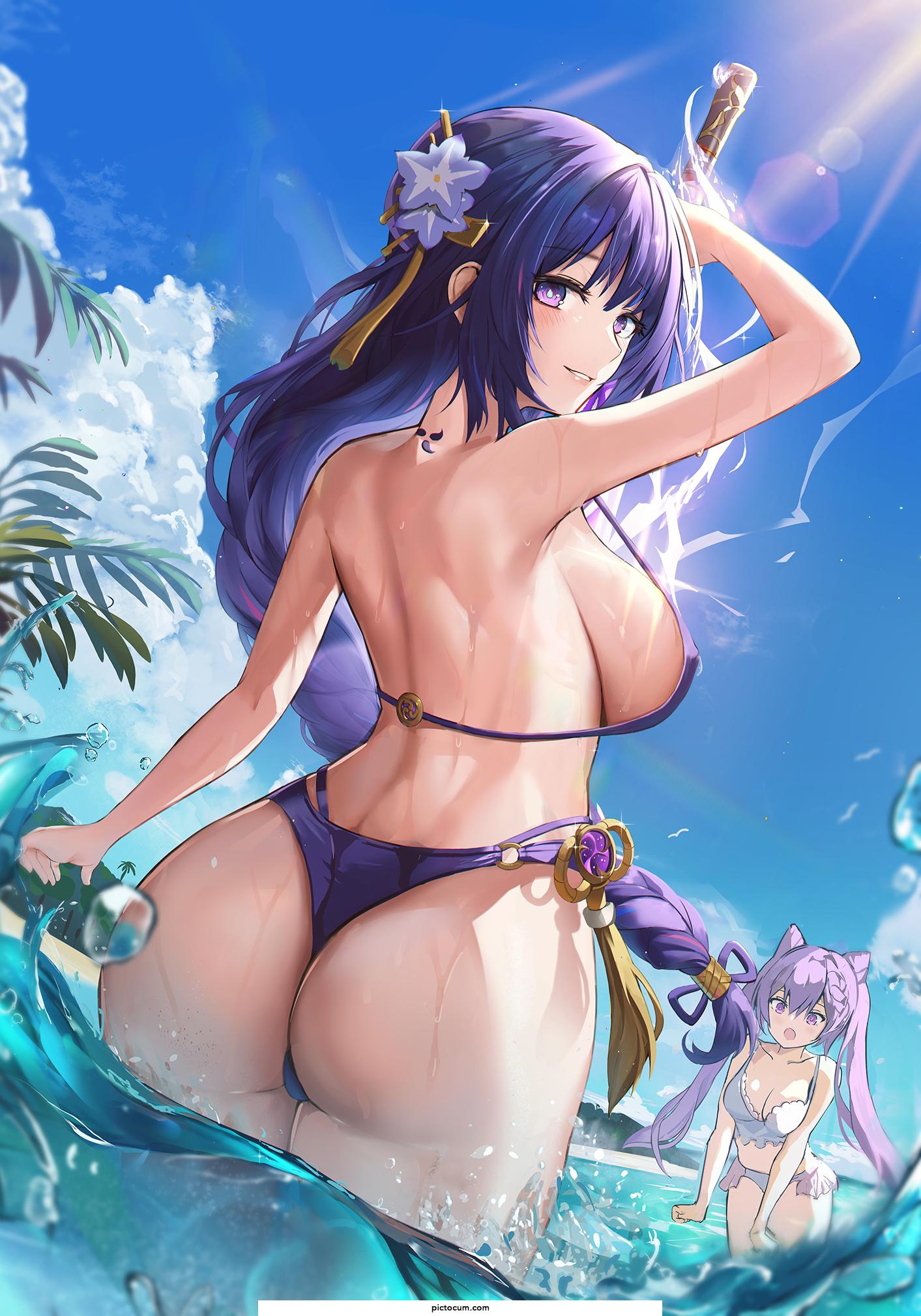 Raiden in her bikini