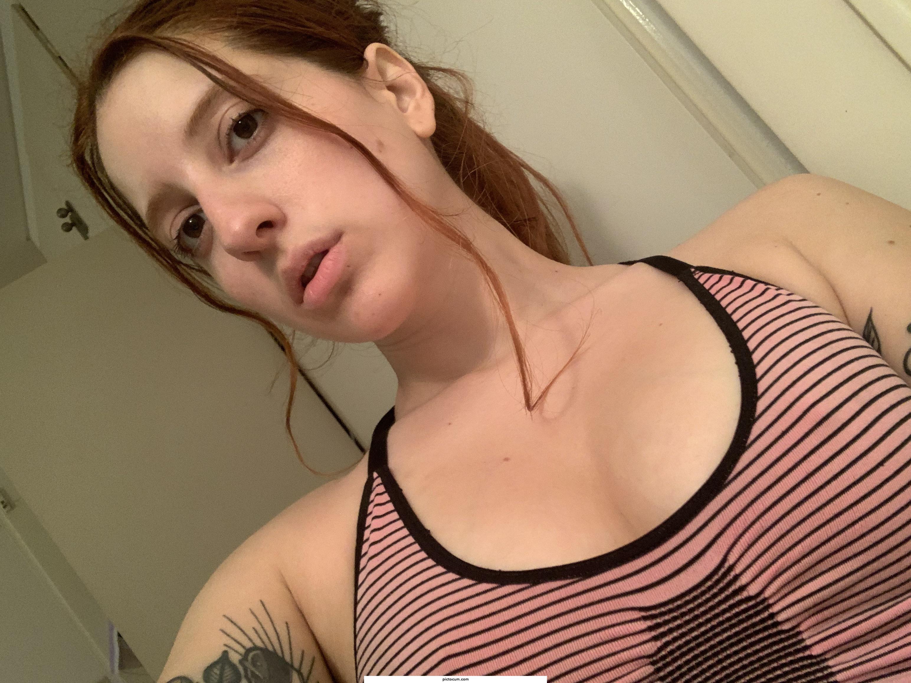I’m so sweaty and red after working out 🥵