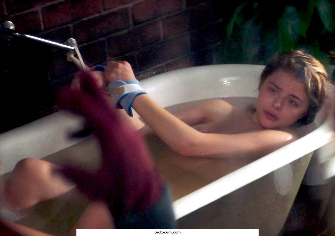 Chloe Moretz in the bath