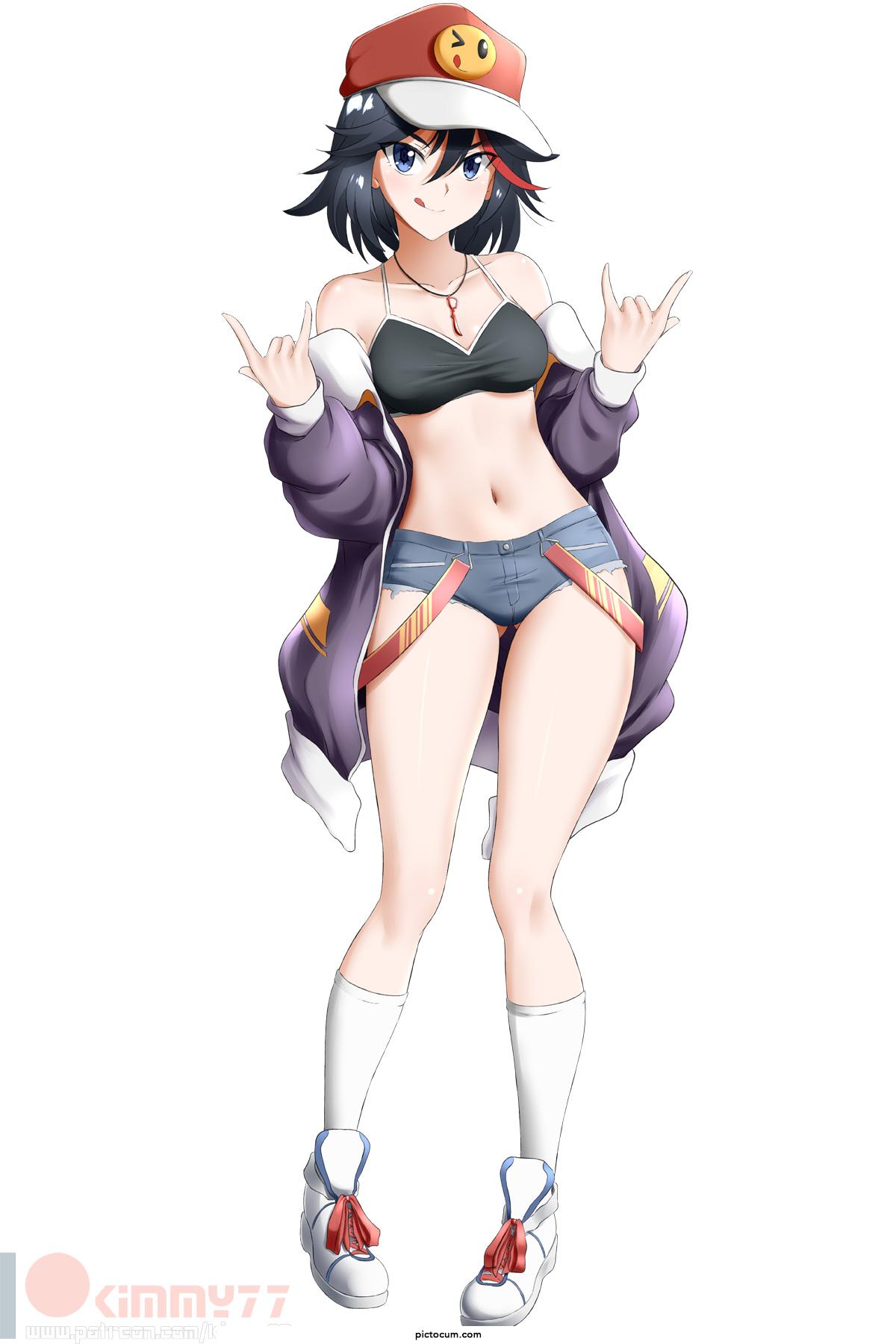 Ryuuko in short shorts