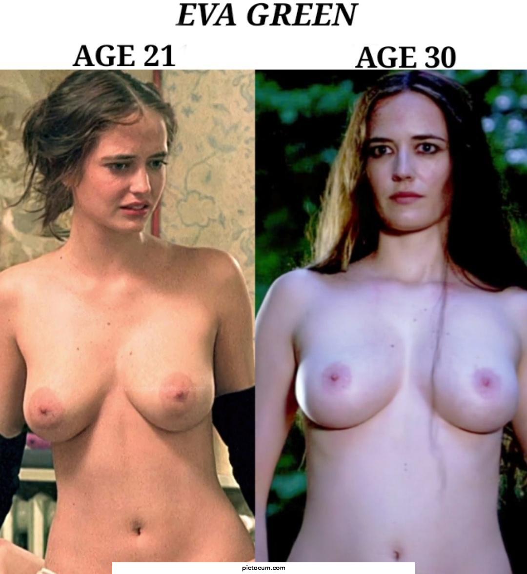 Eva Green's Breasts 9 years apart