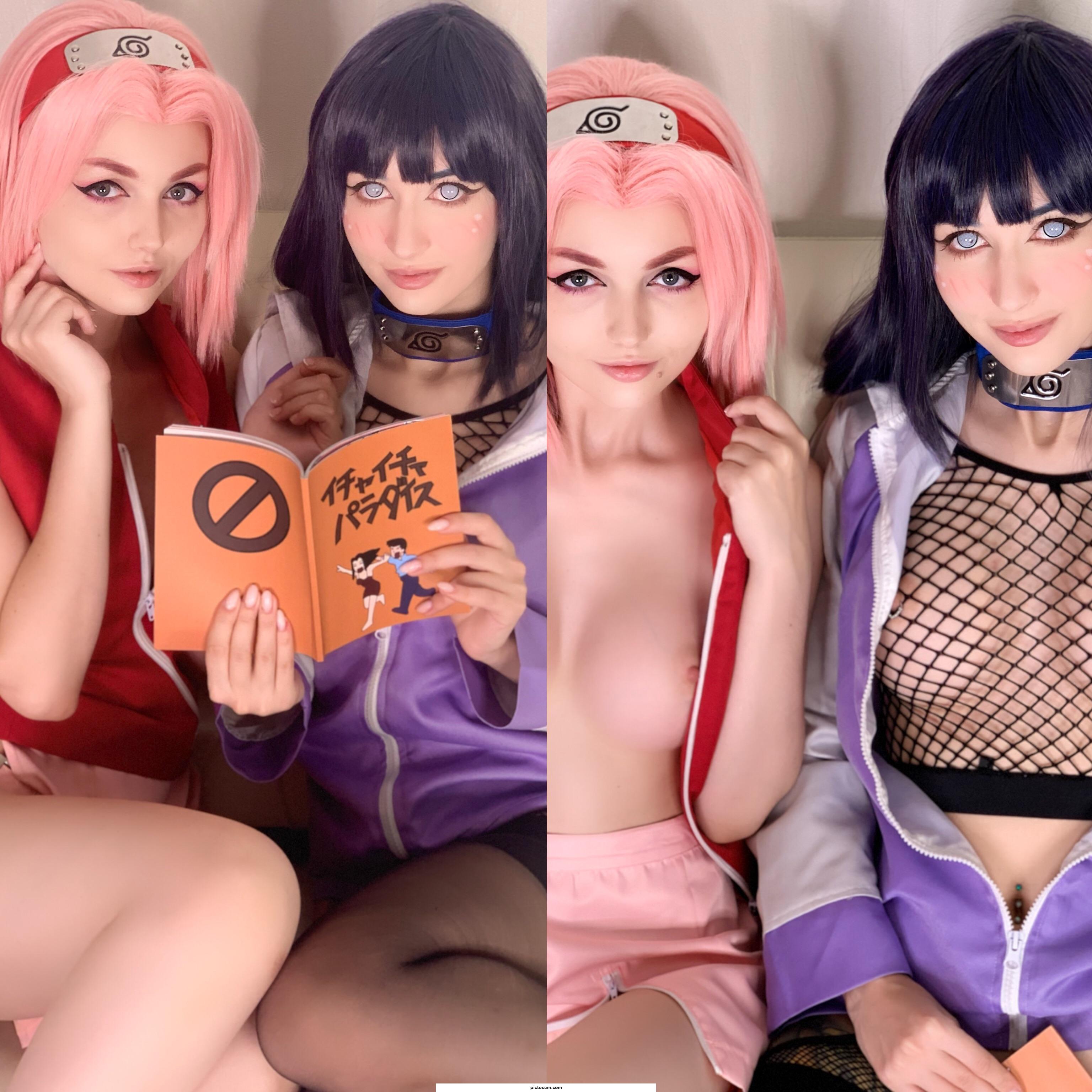 Hinata and Sakura from Naruto