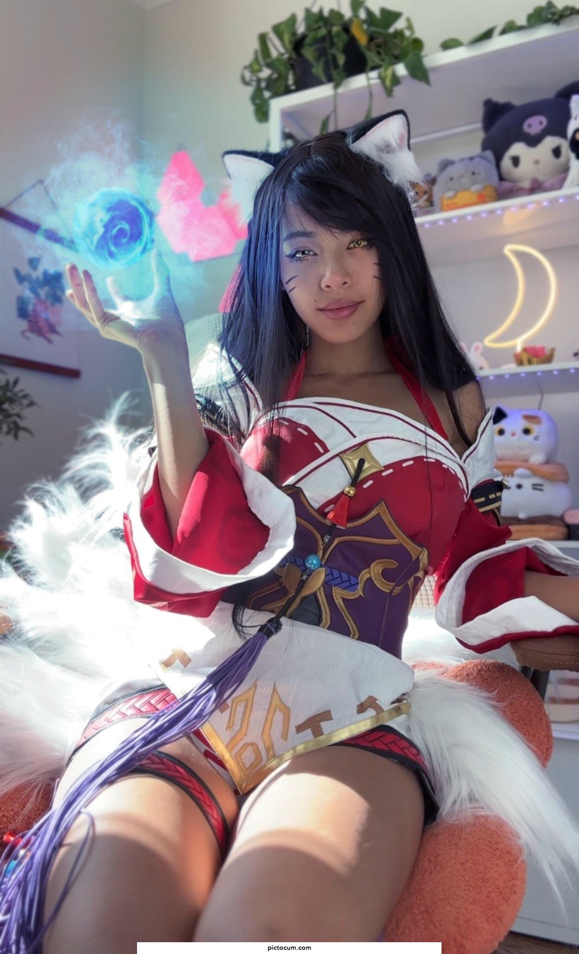 My Ahri from league of legends cosplay