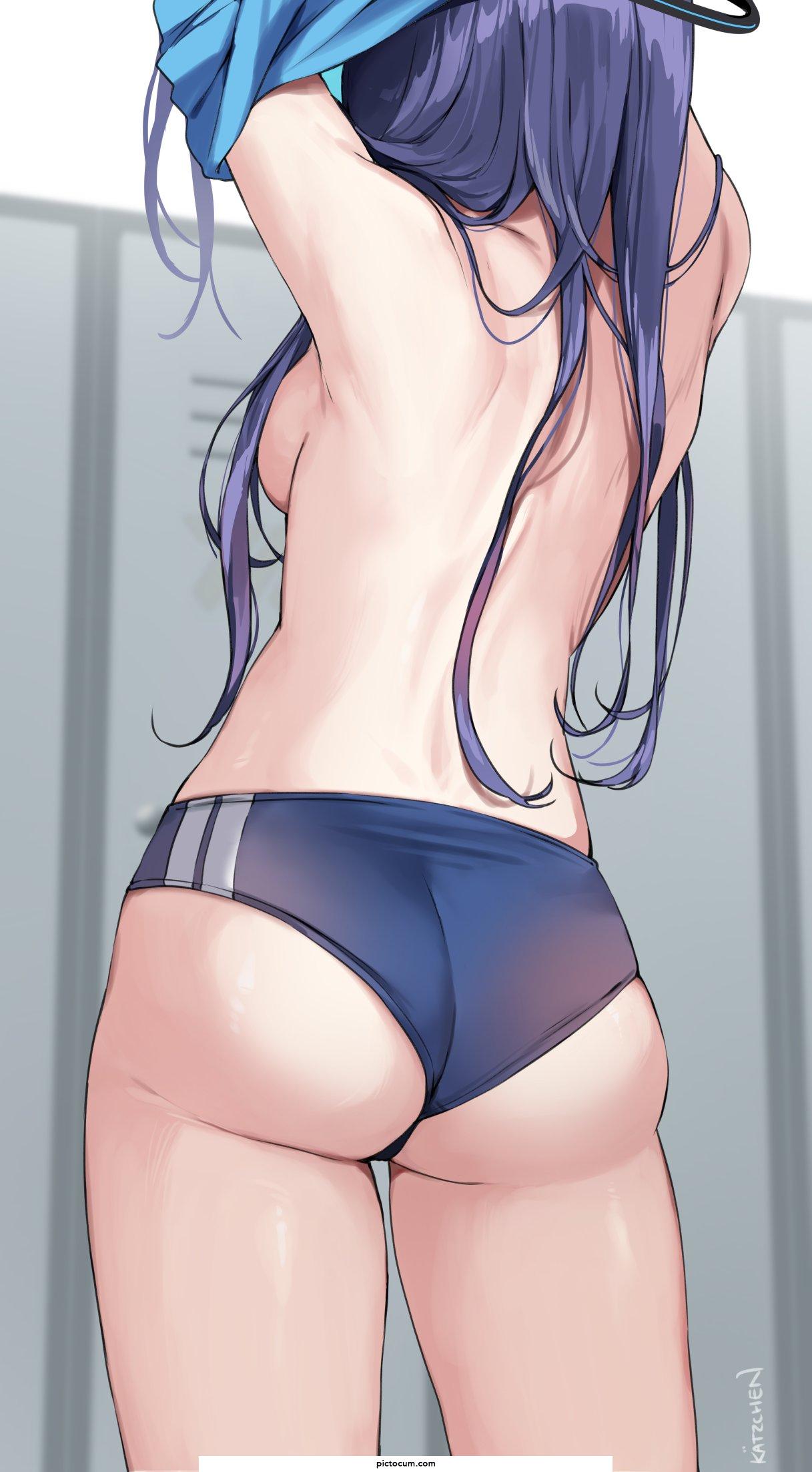 Yuuka undressing