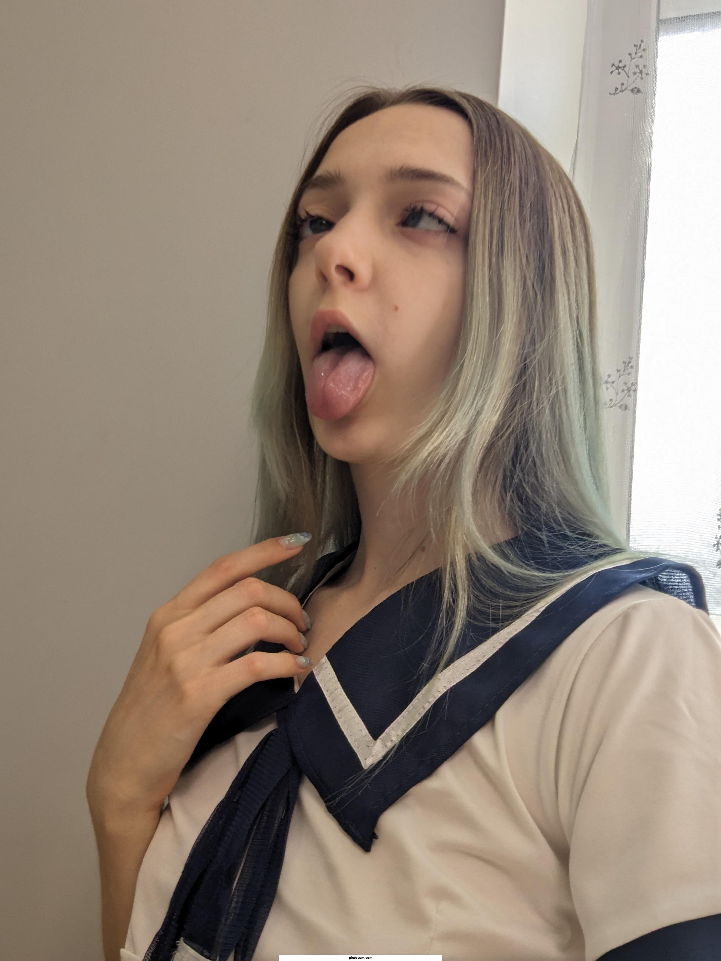this ahegao is too cute, isn't it
