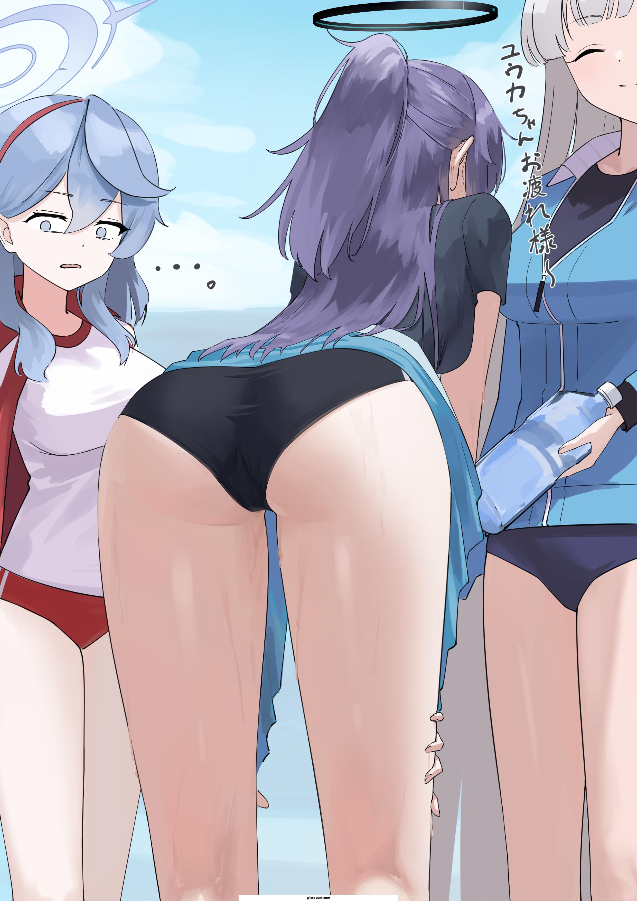 Yuuka's sweaty thighs