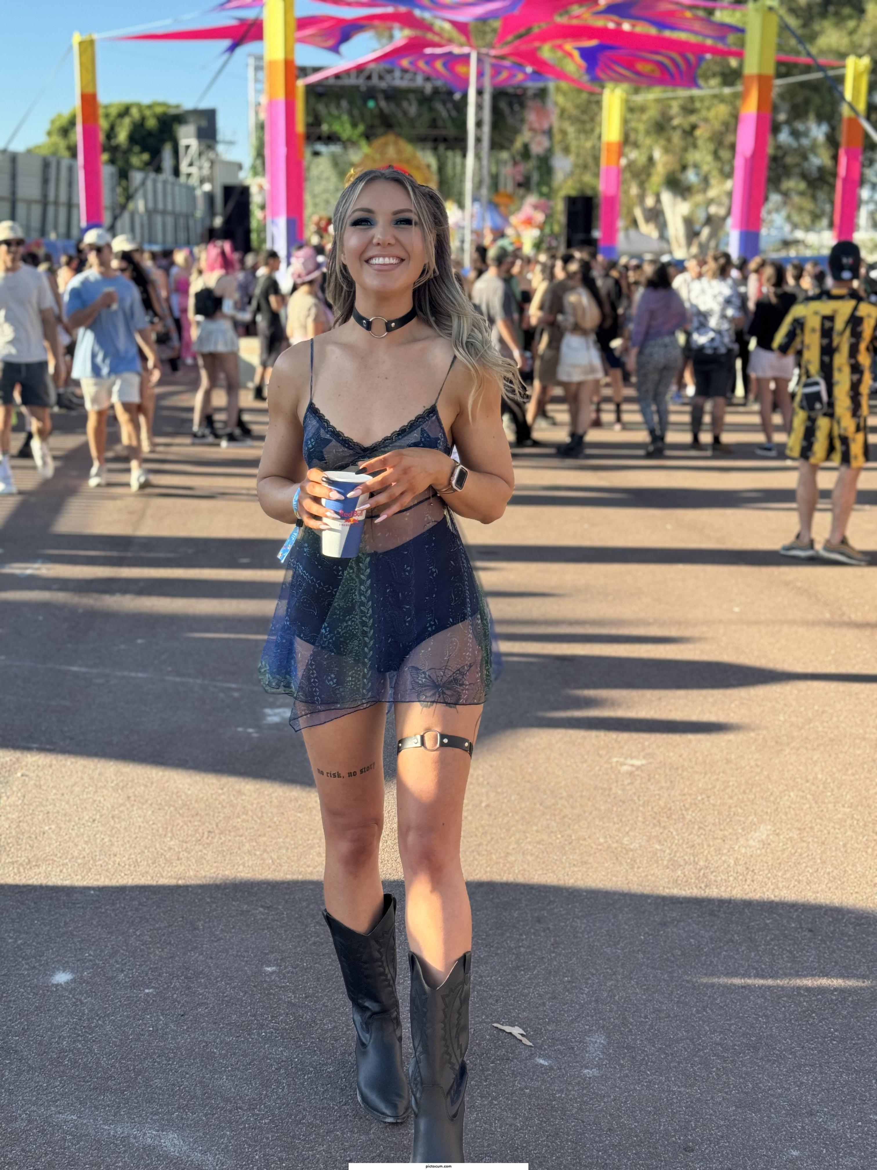 Happiest at a festival