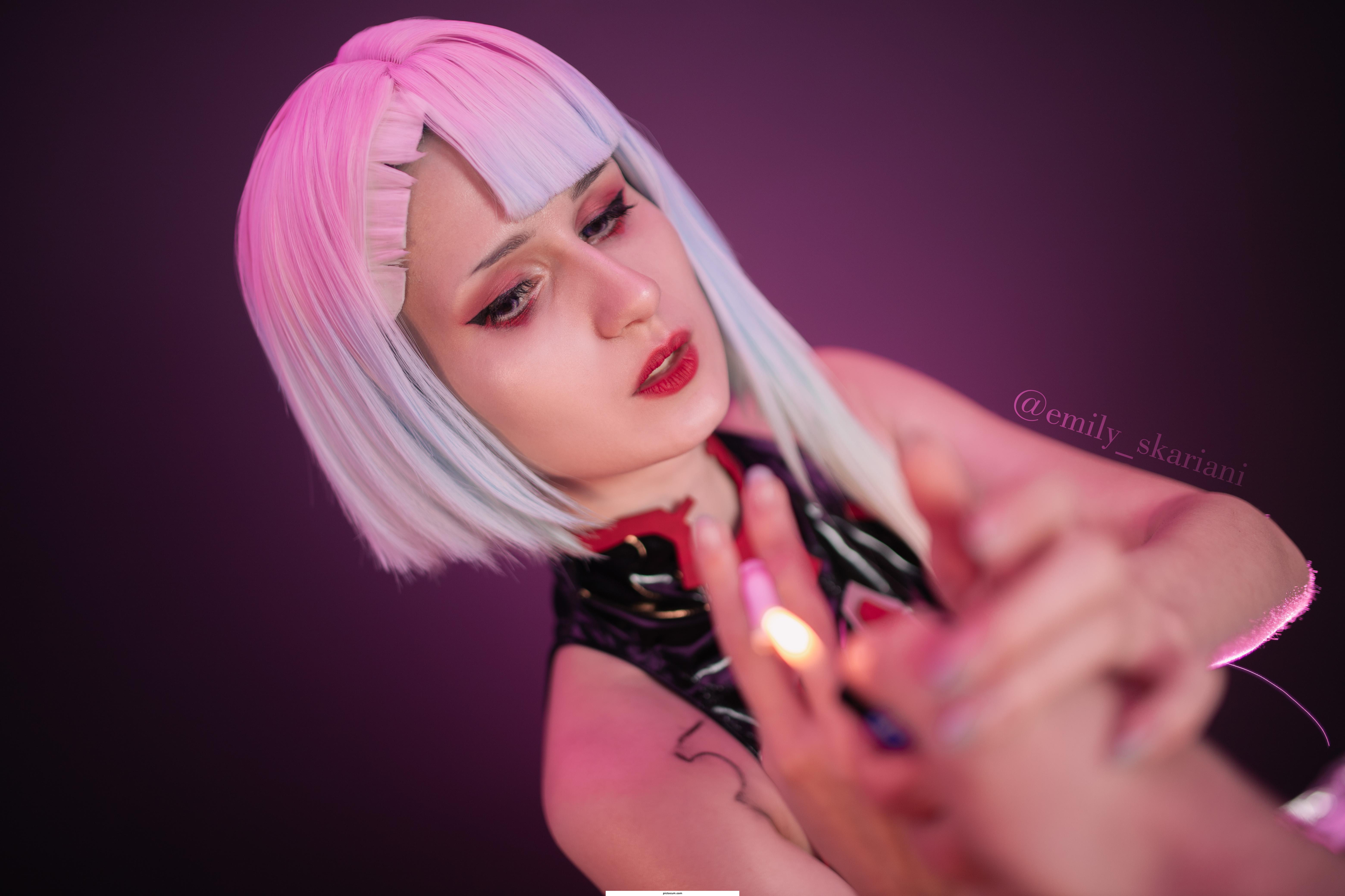 Lucy from Edgerunners by emily_skariani