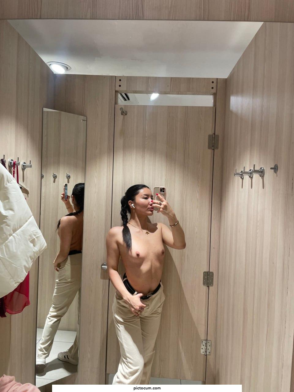 Waiting for you in the fitting room