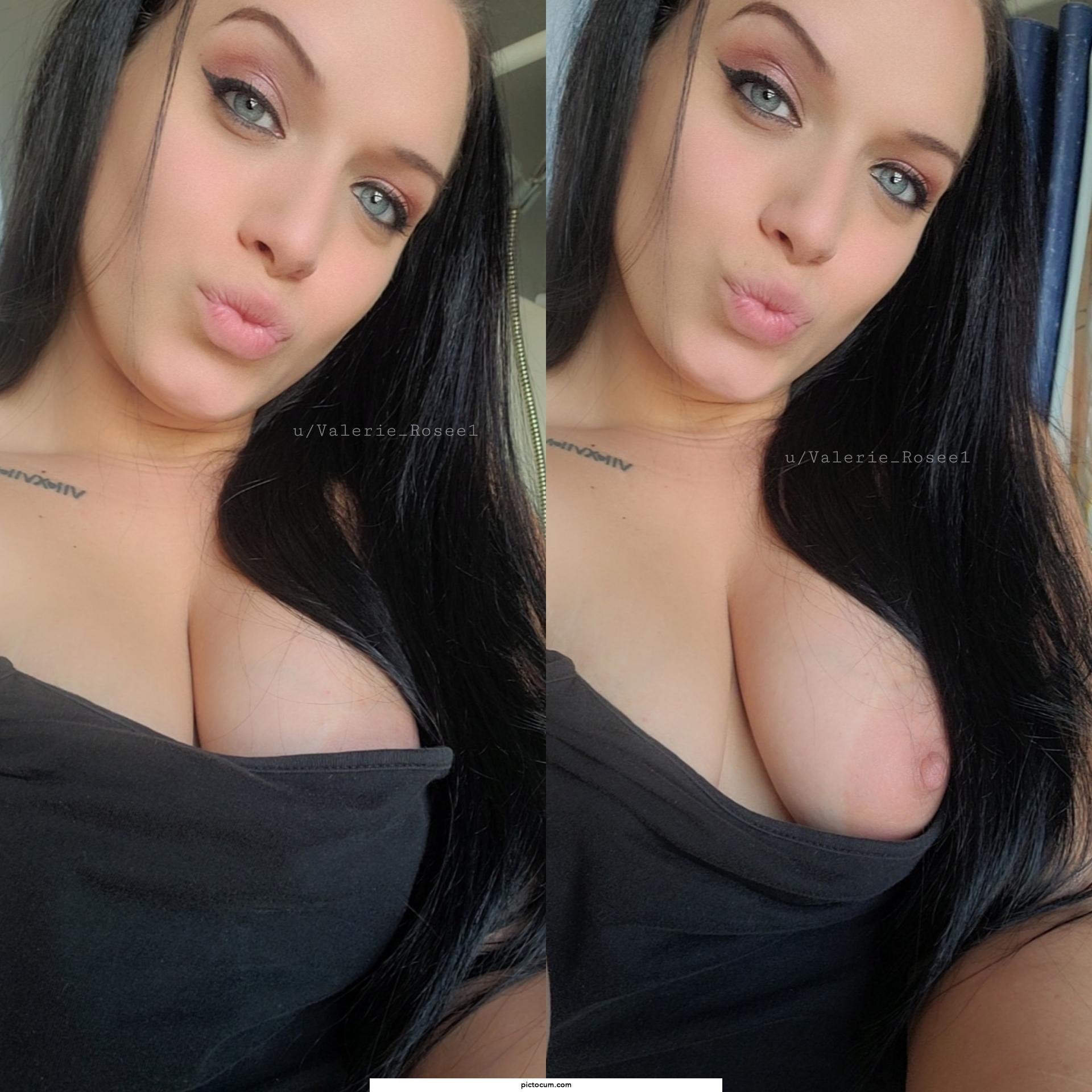 I think your load dripping down my titties would look pretty hot