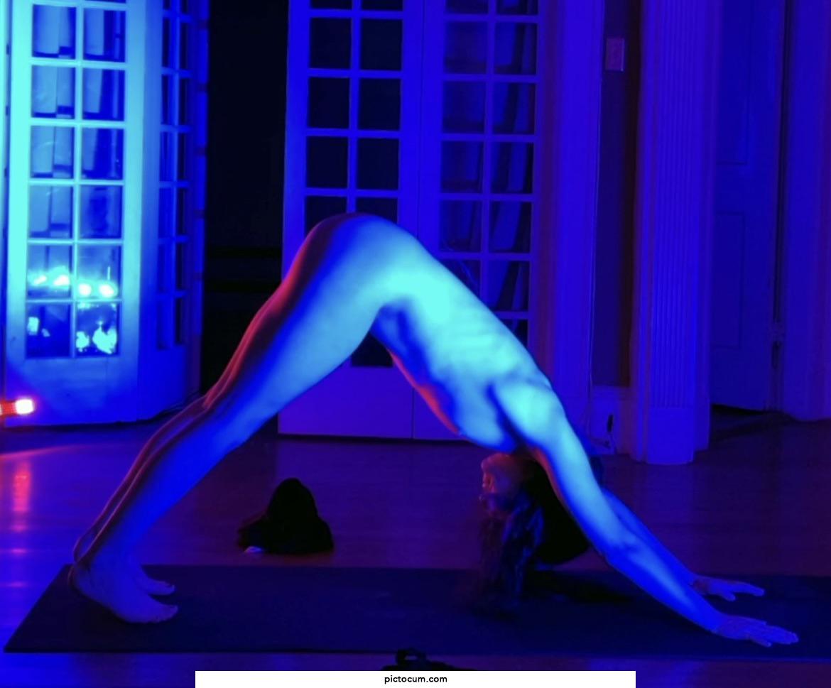 Naked yoga