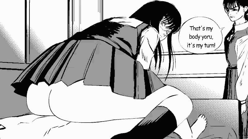 Yoru bouncing on Denji