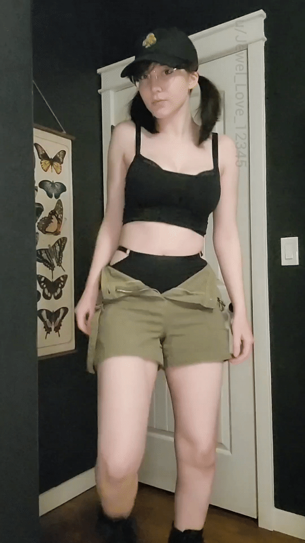 I unzipped my pants so they're easier to take off