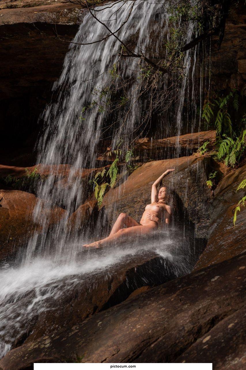 Come have some fun with me under the waterfall