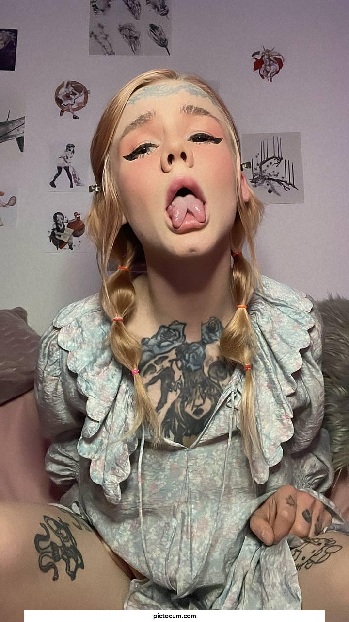 I got tattoos and a double tongue
