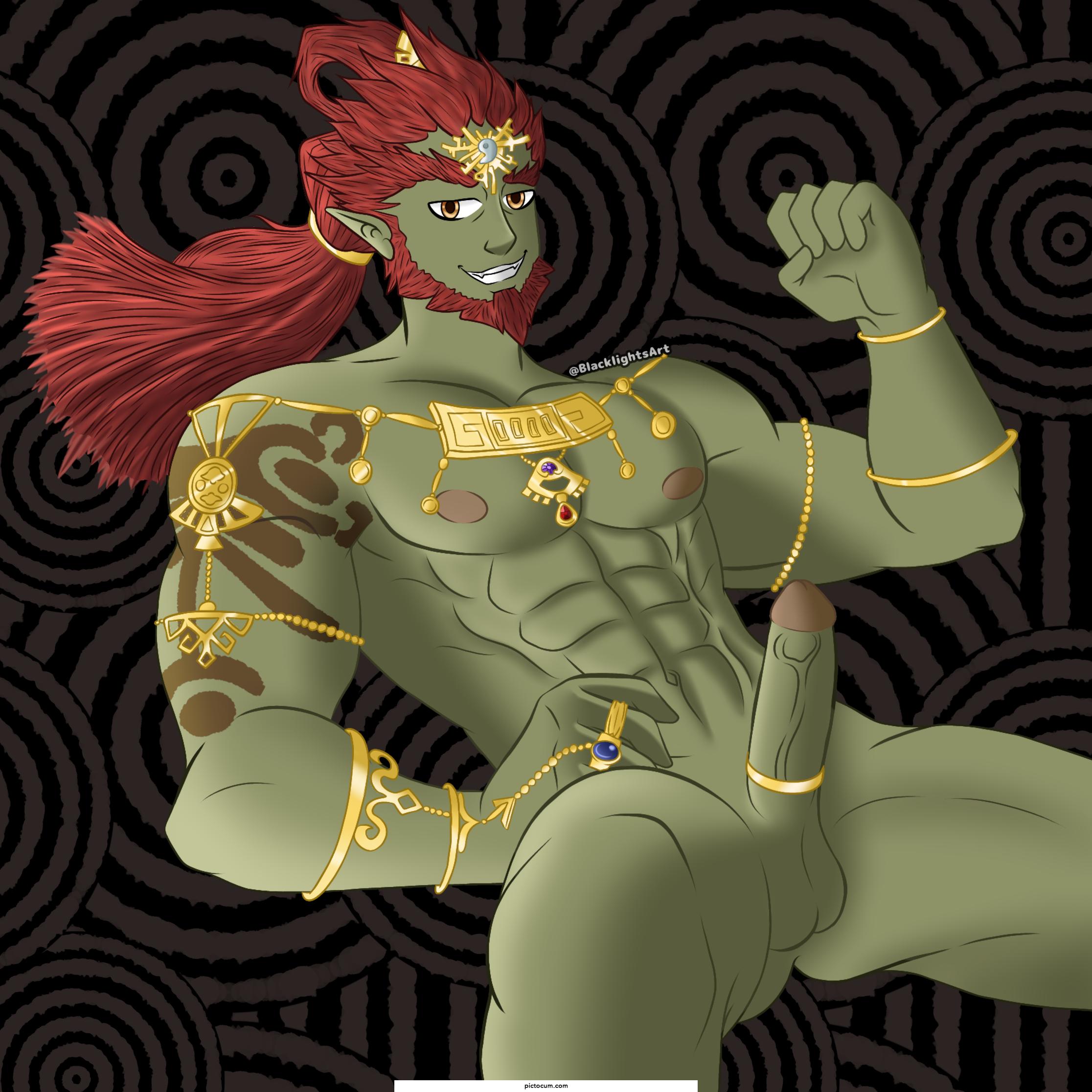 Ganondorf showing off his kingly majesty