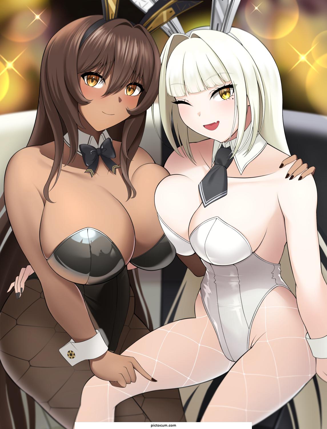 Blanc And Noir Bunny Girls